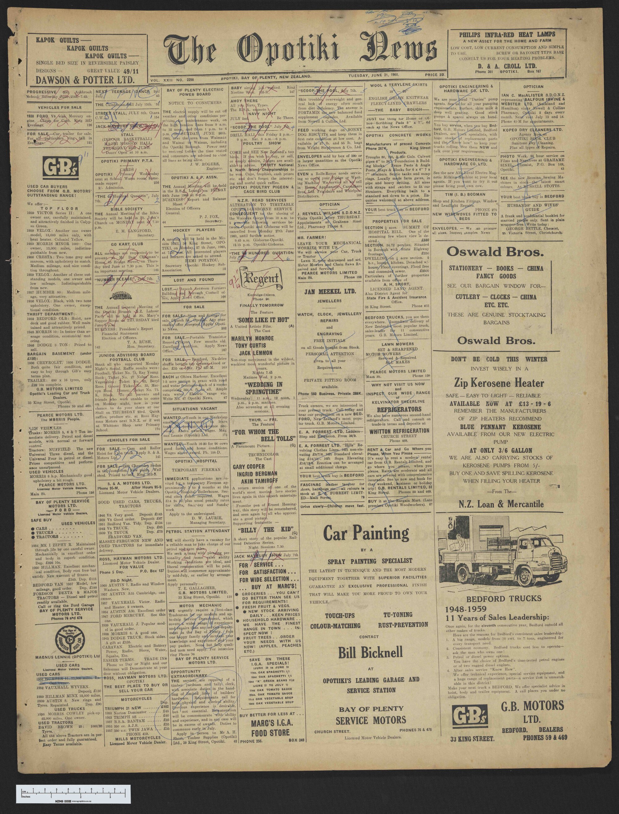 1960-06-21 Opotiki News