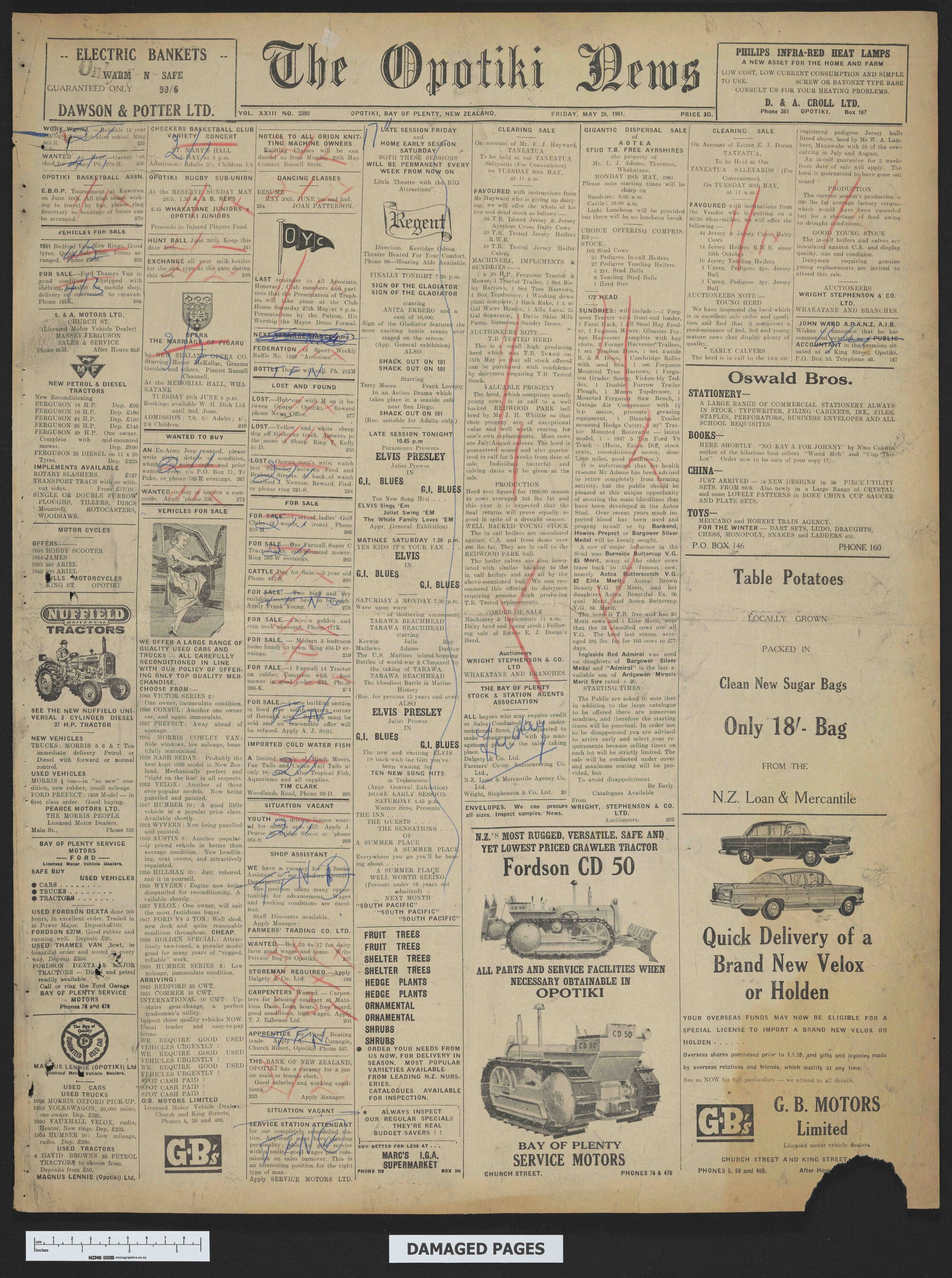 1961-05-26 Opotiki News