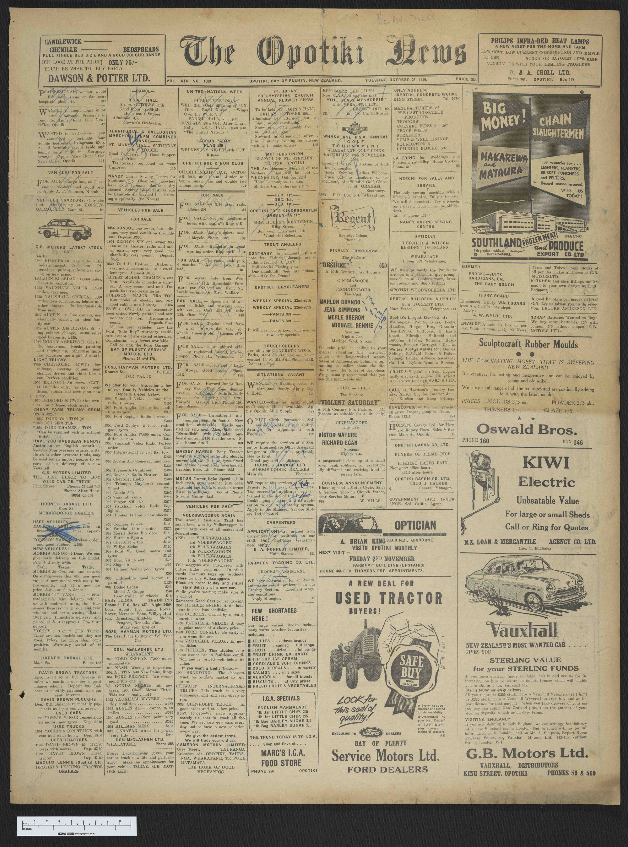 1956-10-23 Opotiki News