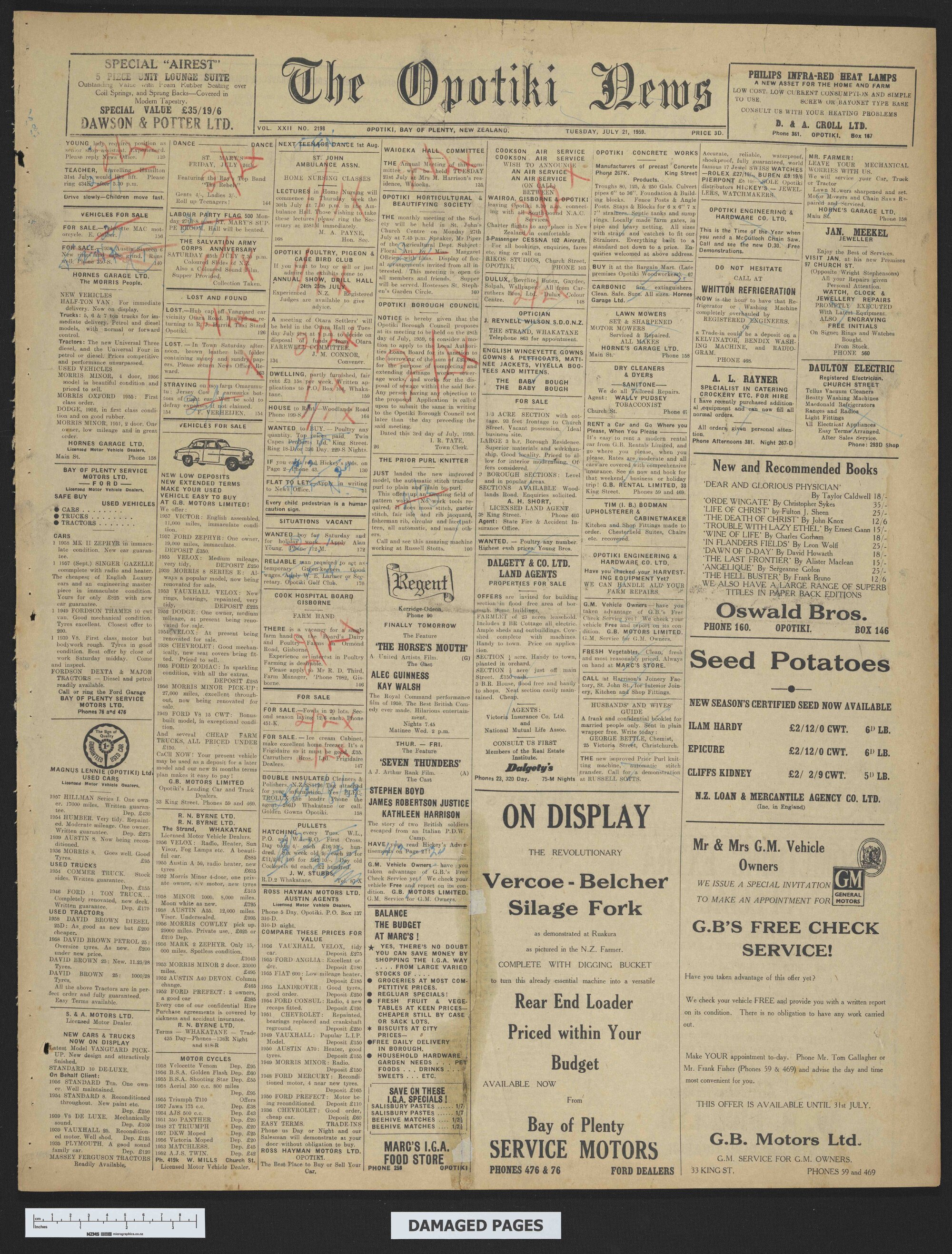 1959-07-21 Opotiki News