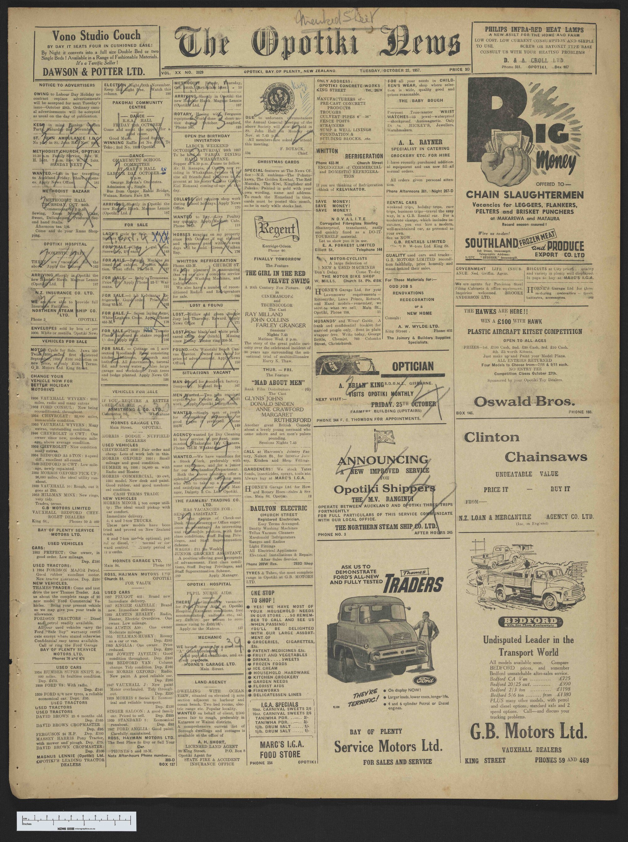 1957-10-22 Opotiki News