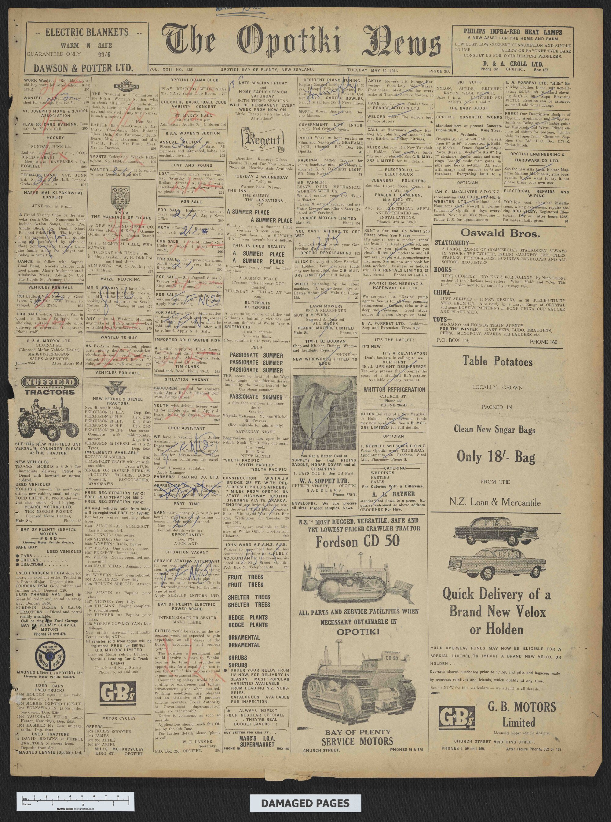 1961-05-30 Opotiki News