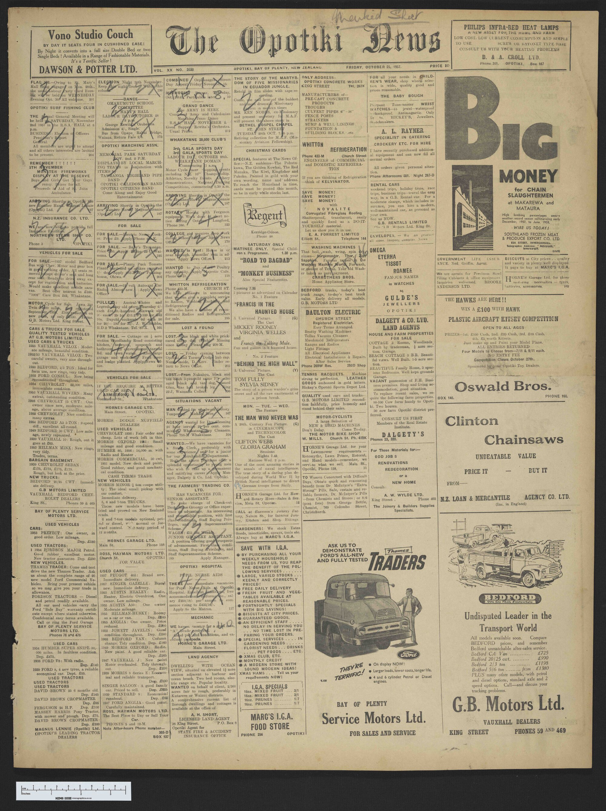 1957-10-25 Opotiki News