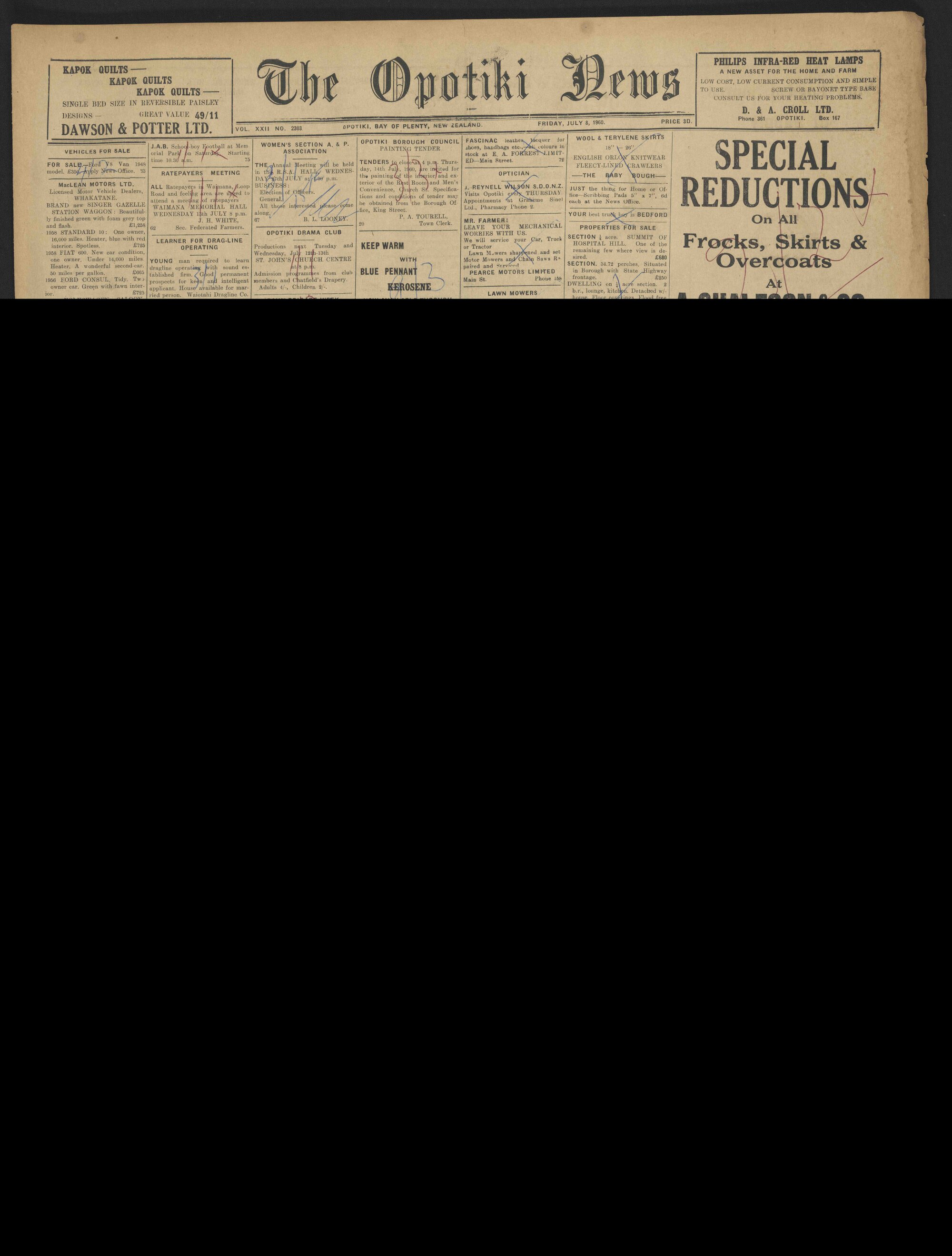 1960-07-08 Opotiki News