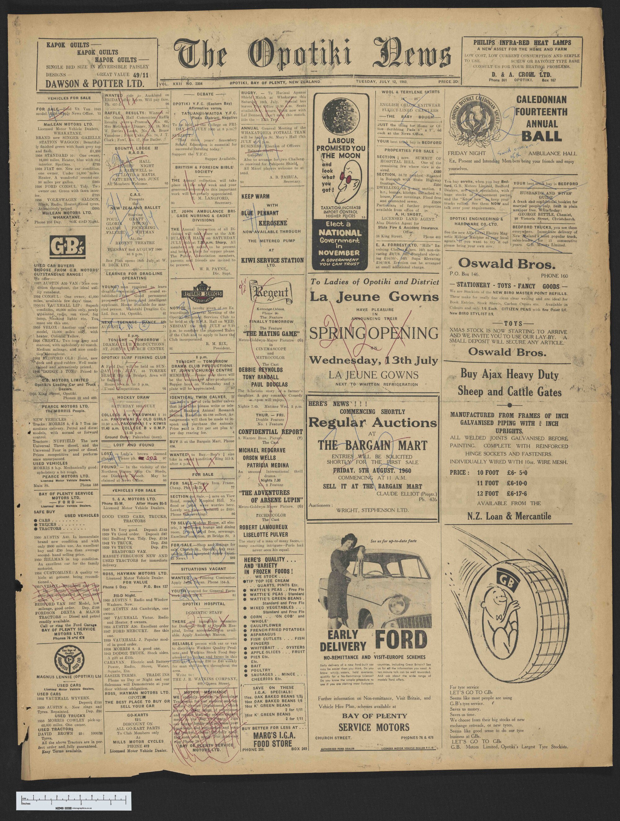 1960-07-12 Opotiki News