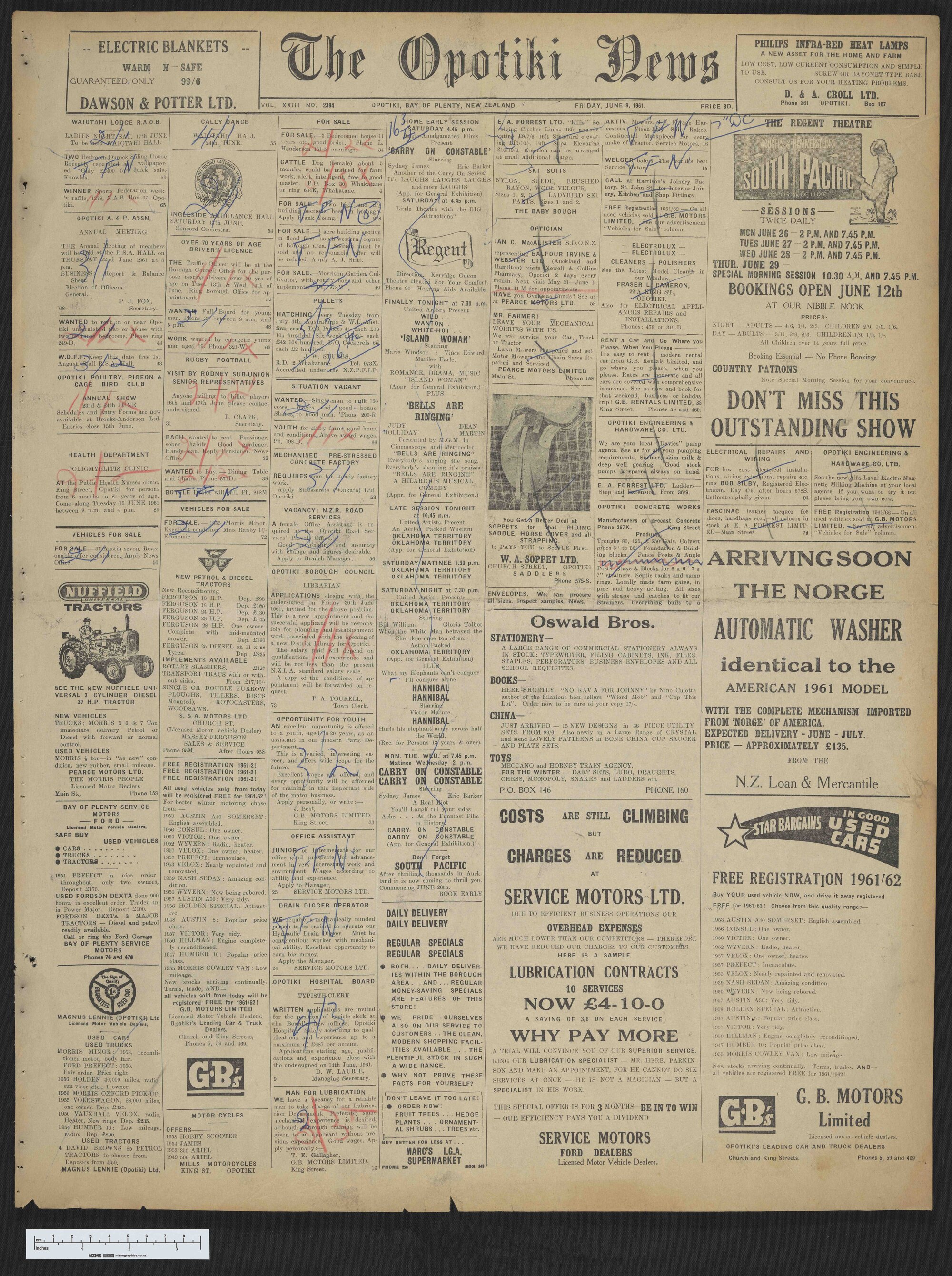 1961-06-09 Opotiki News