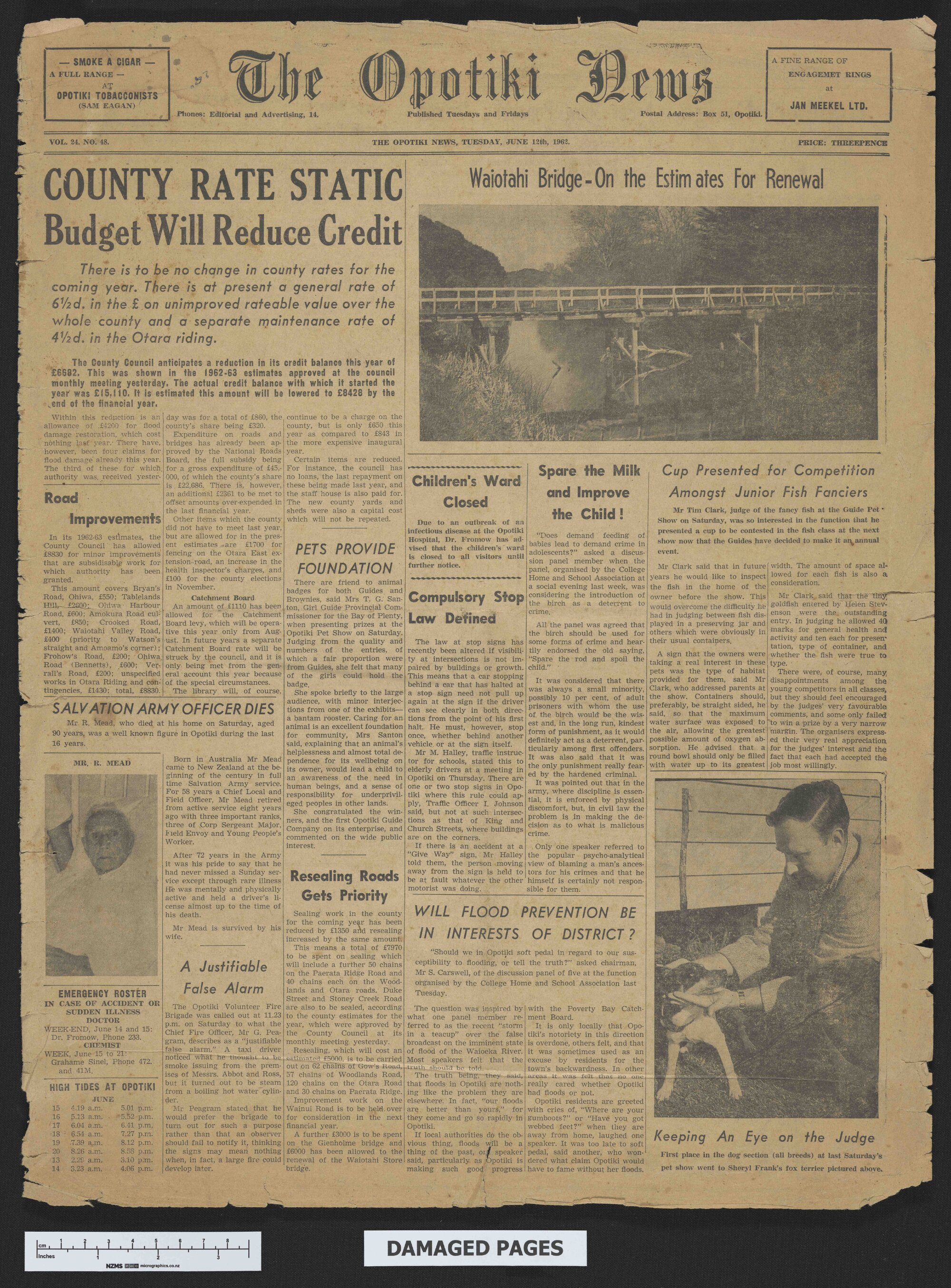 1962-06-12 Opotiki News