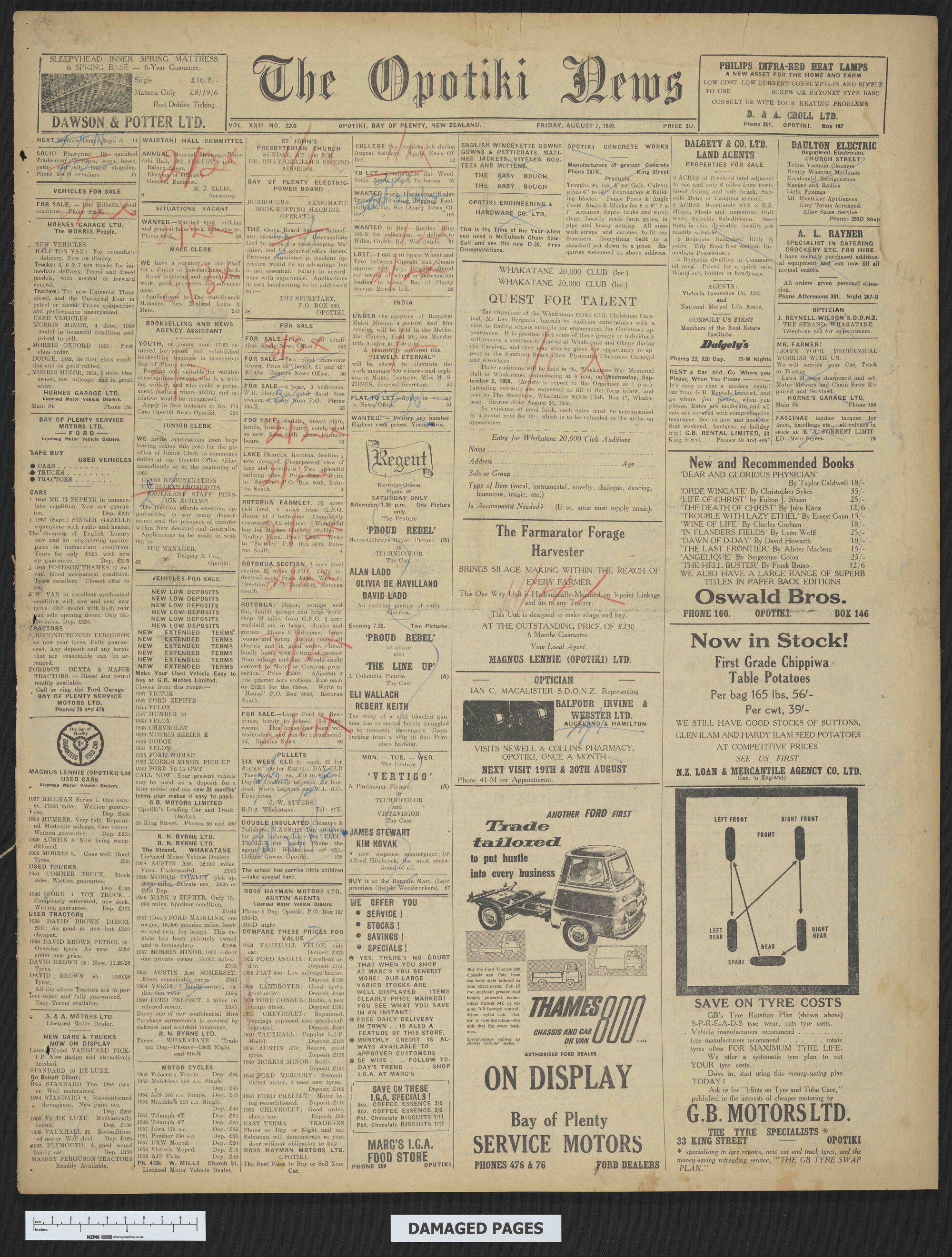 1959-08-07 Opotiki News