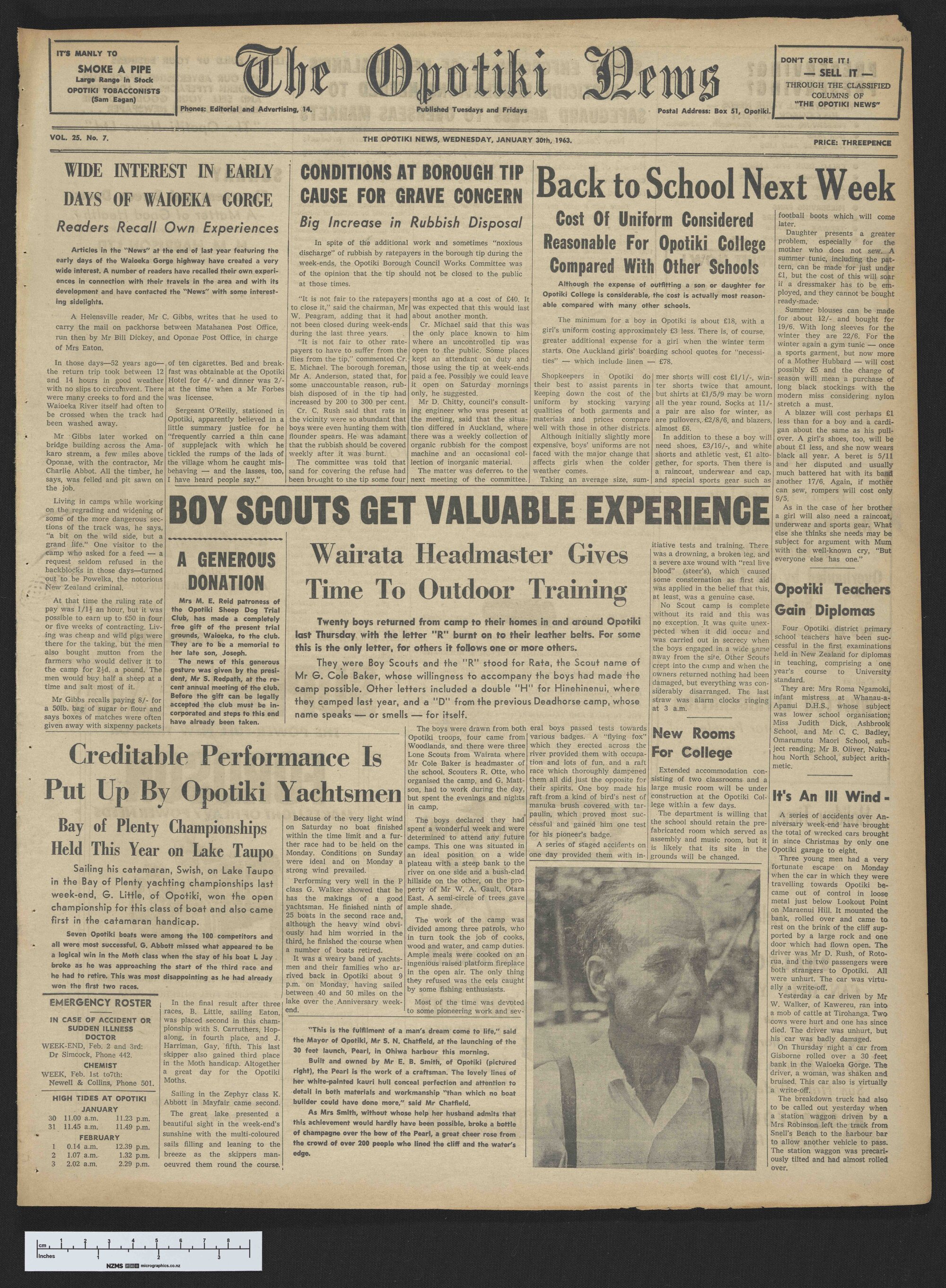 1963-01-30 Opotiki News