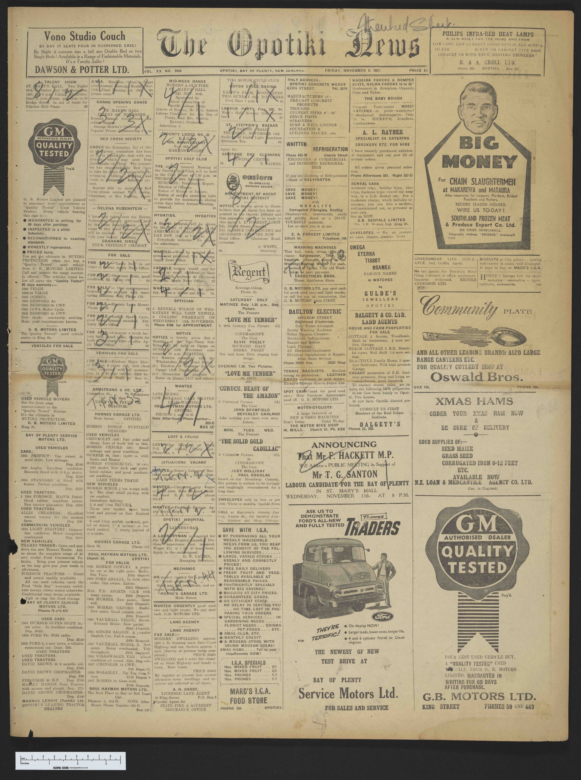 1957-11-08 Opotiki News