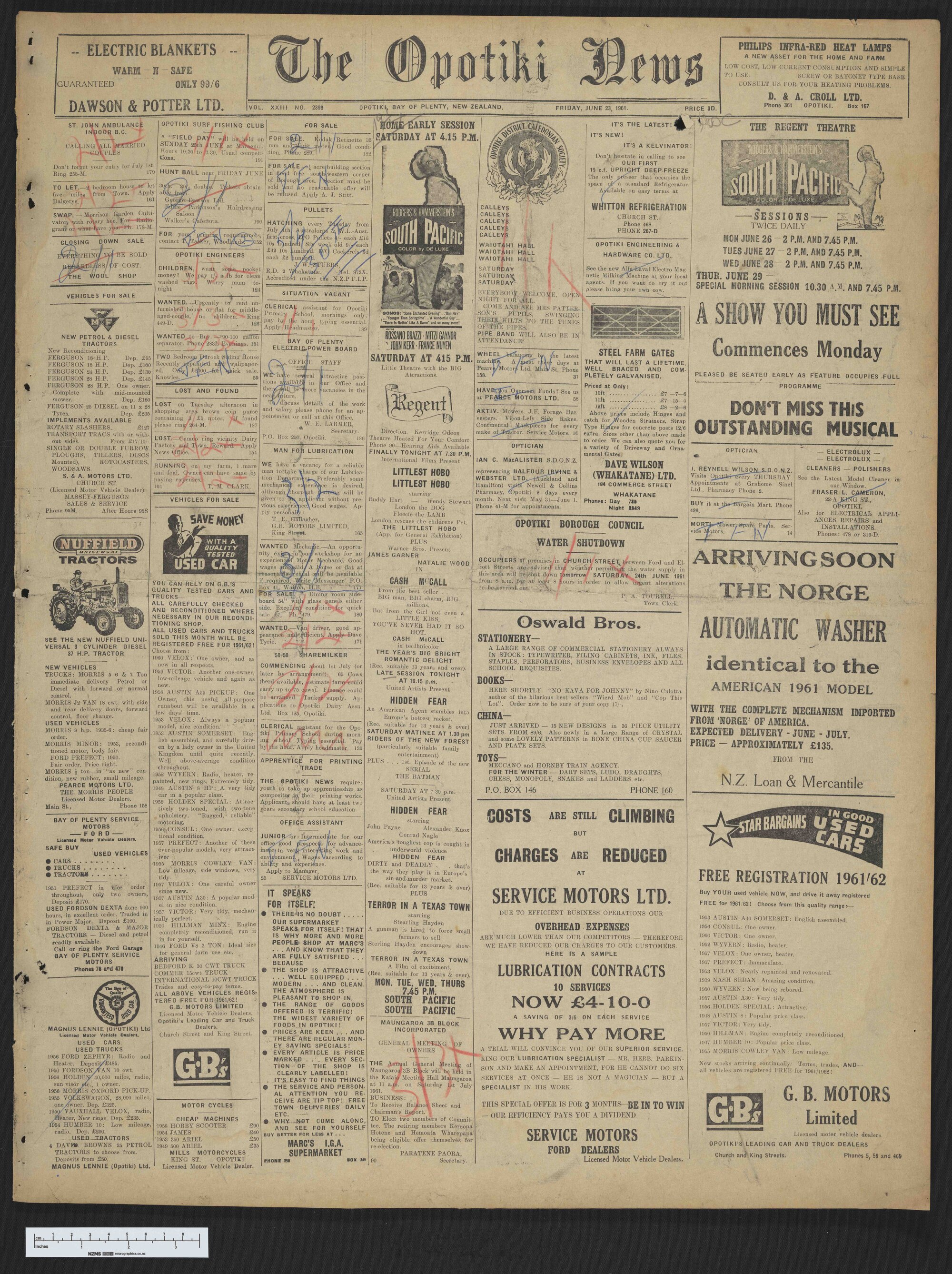 1961-06-23 Opotiki News