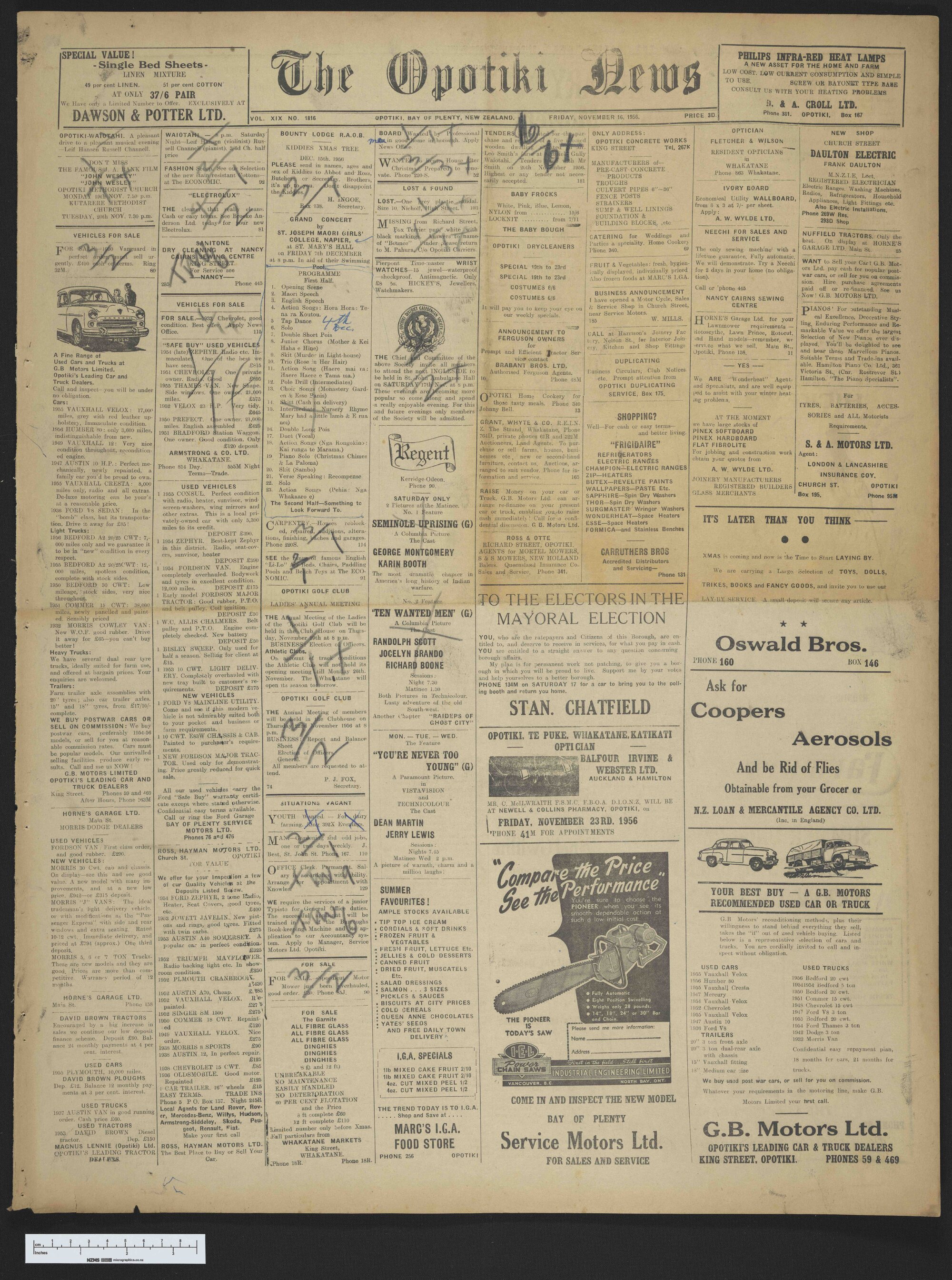 1956-11-16 Opotiki News