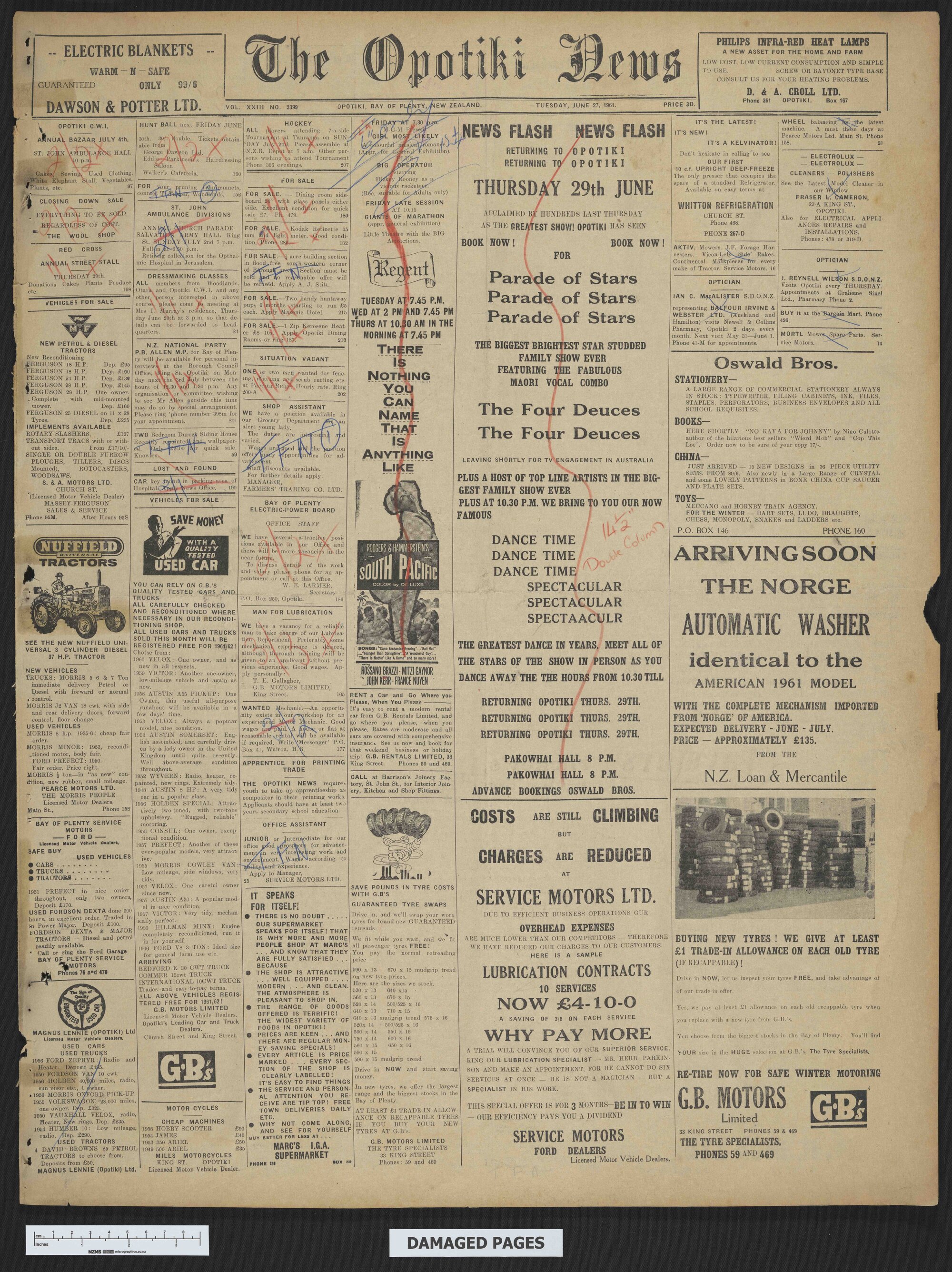 1961-06-27 Opotiki News