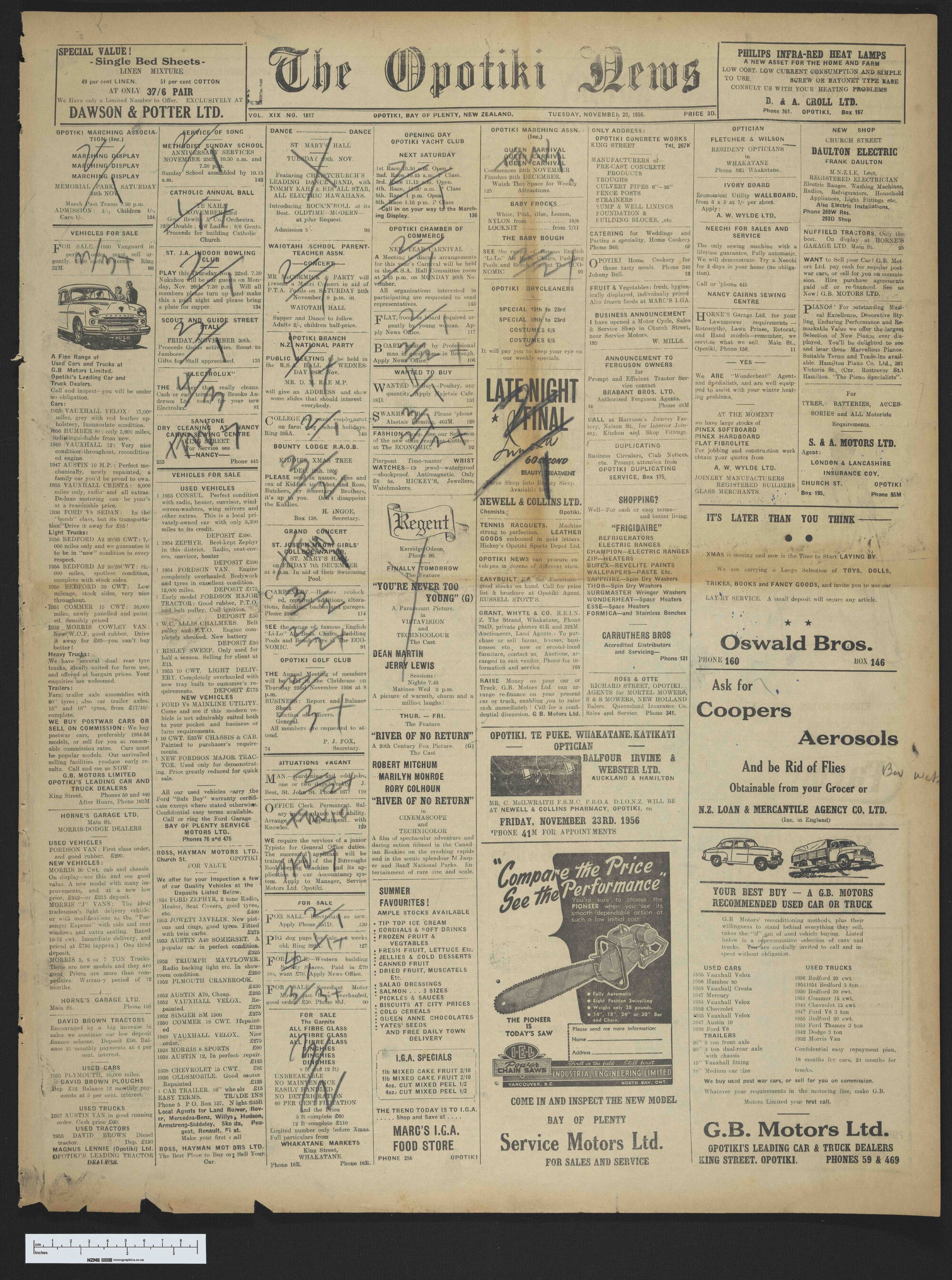 1956-11-20 Opotiki News