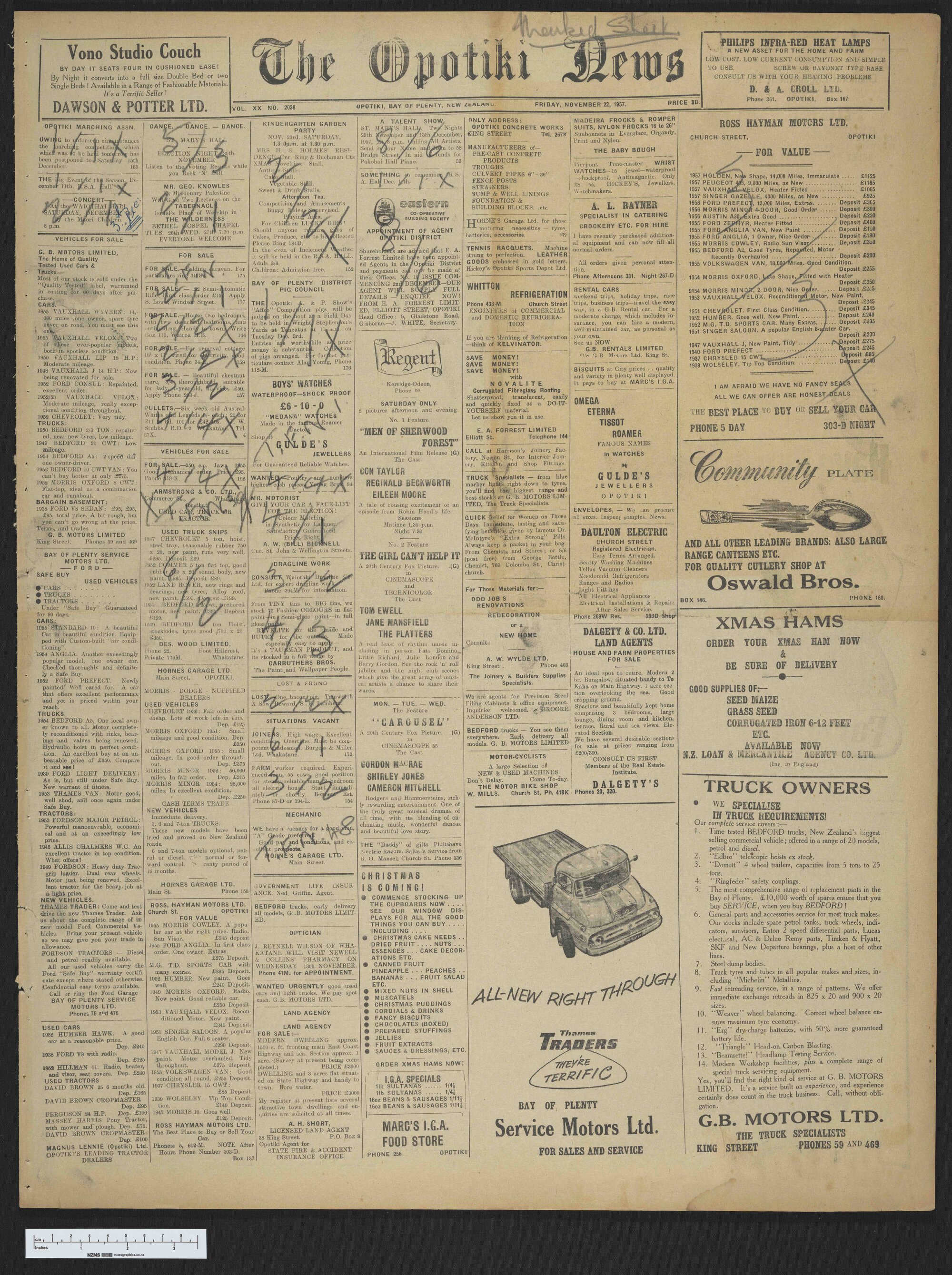 1957-11-22 Opotiki News