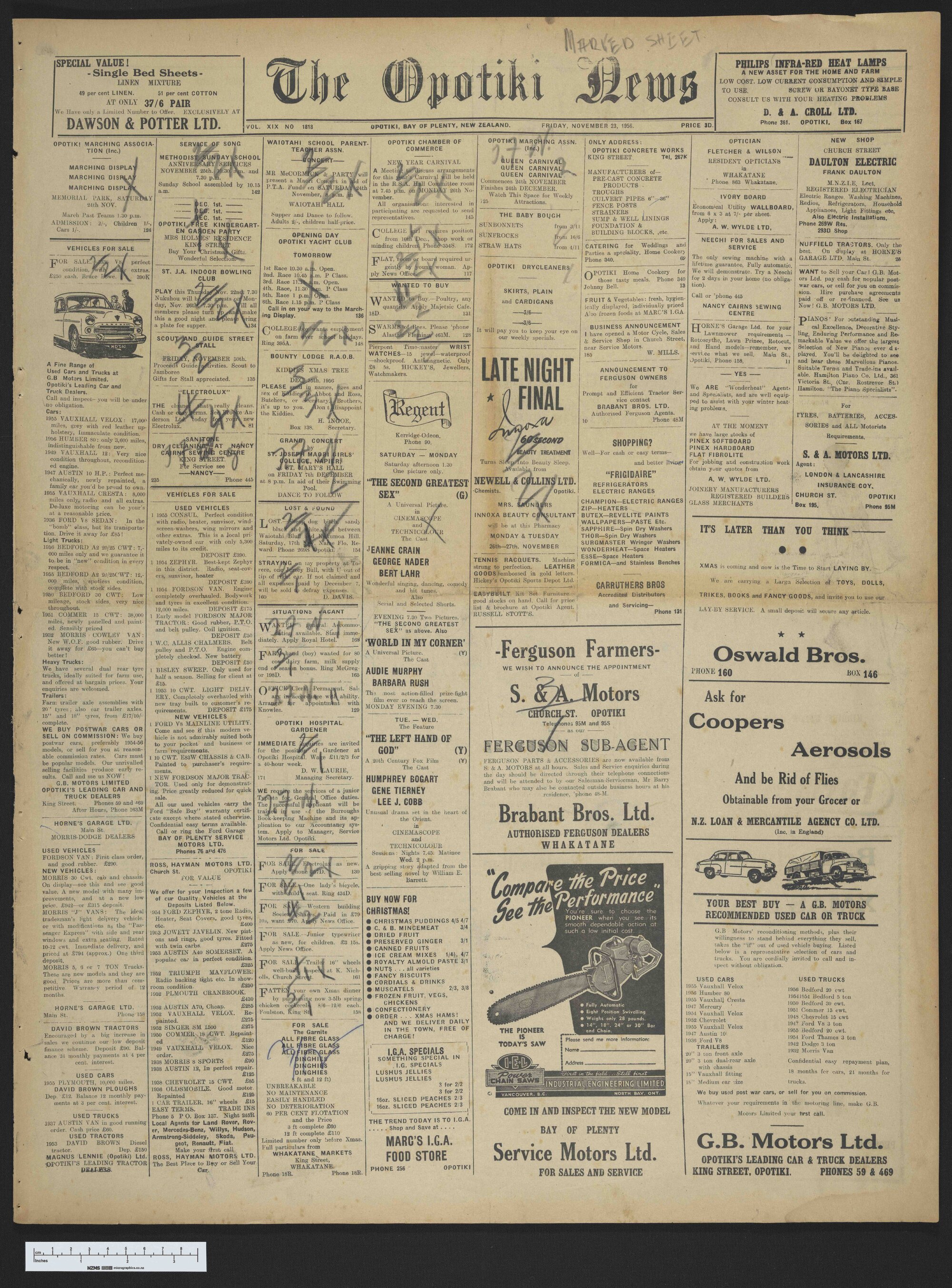 1956-11-23 Opotiki News