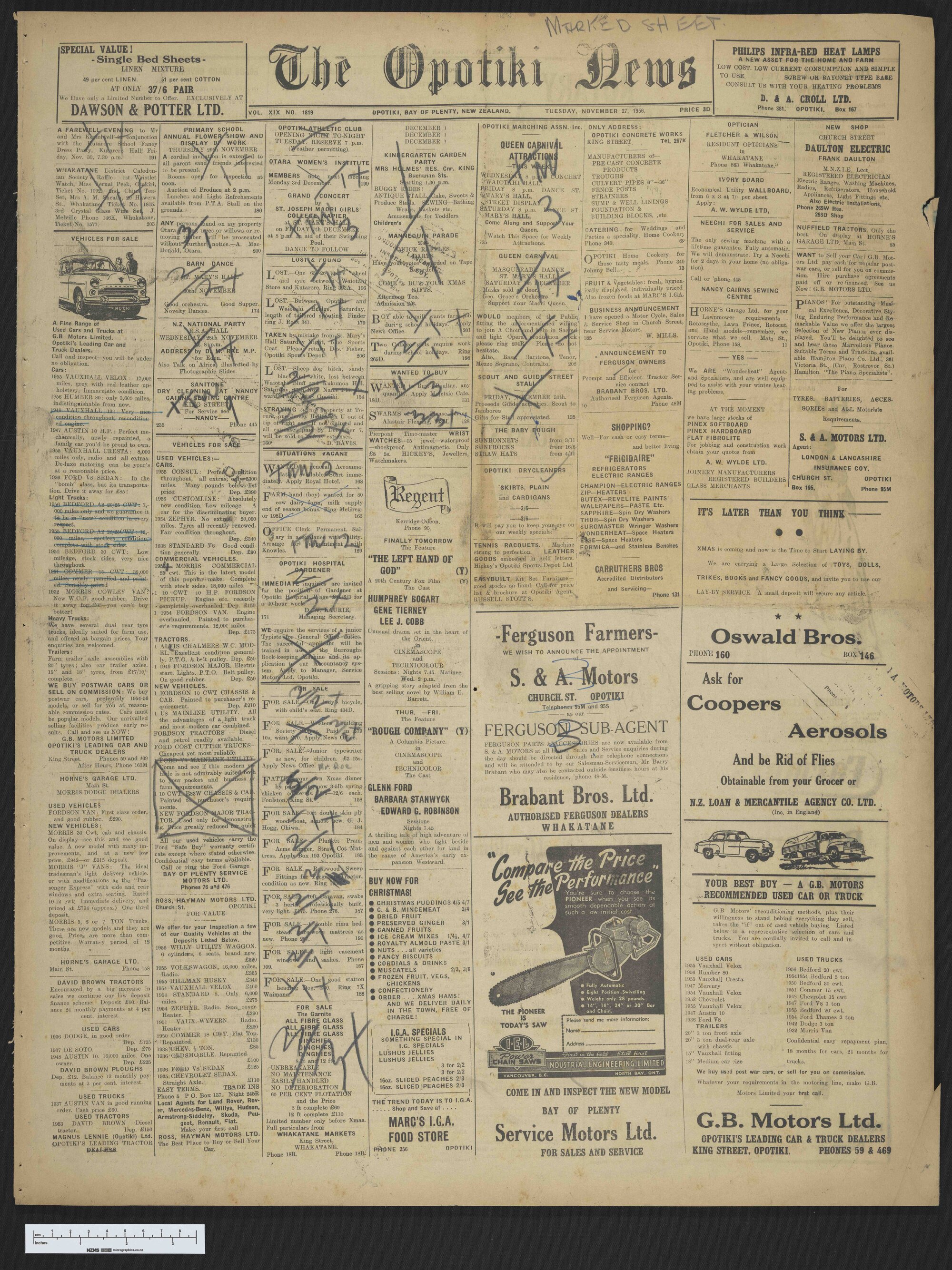 1956-11-27 Opotiki News