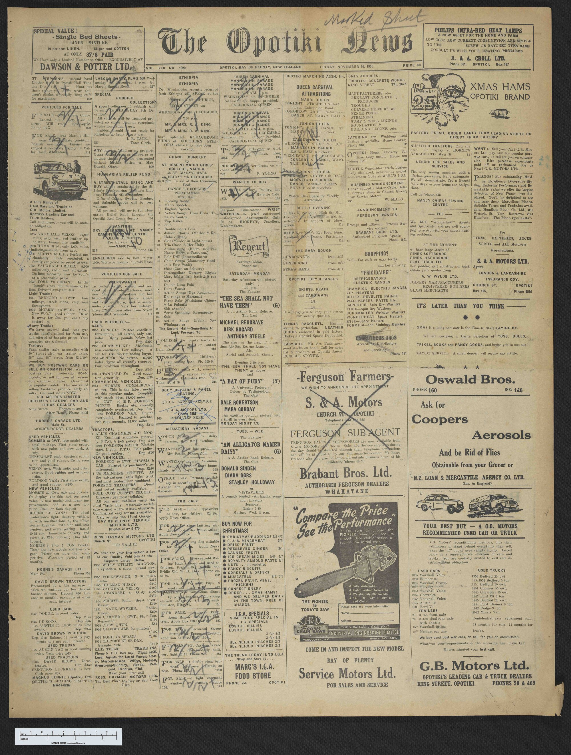 1956-11-30 Opotiki News