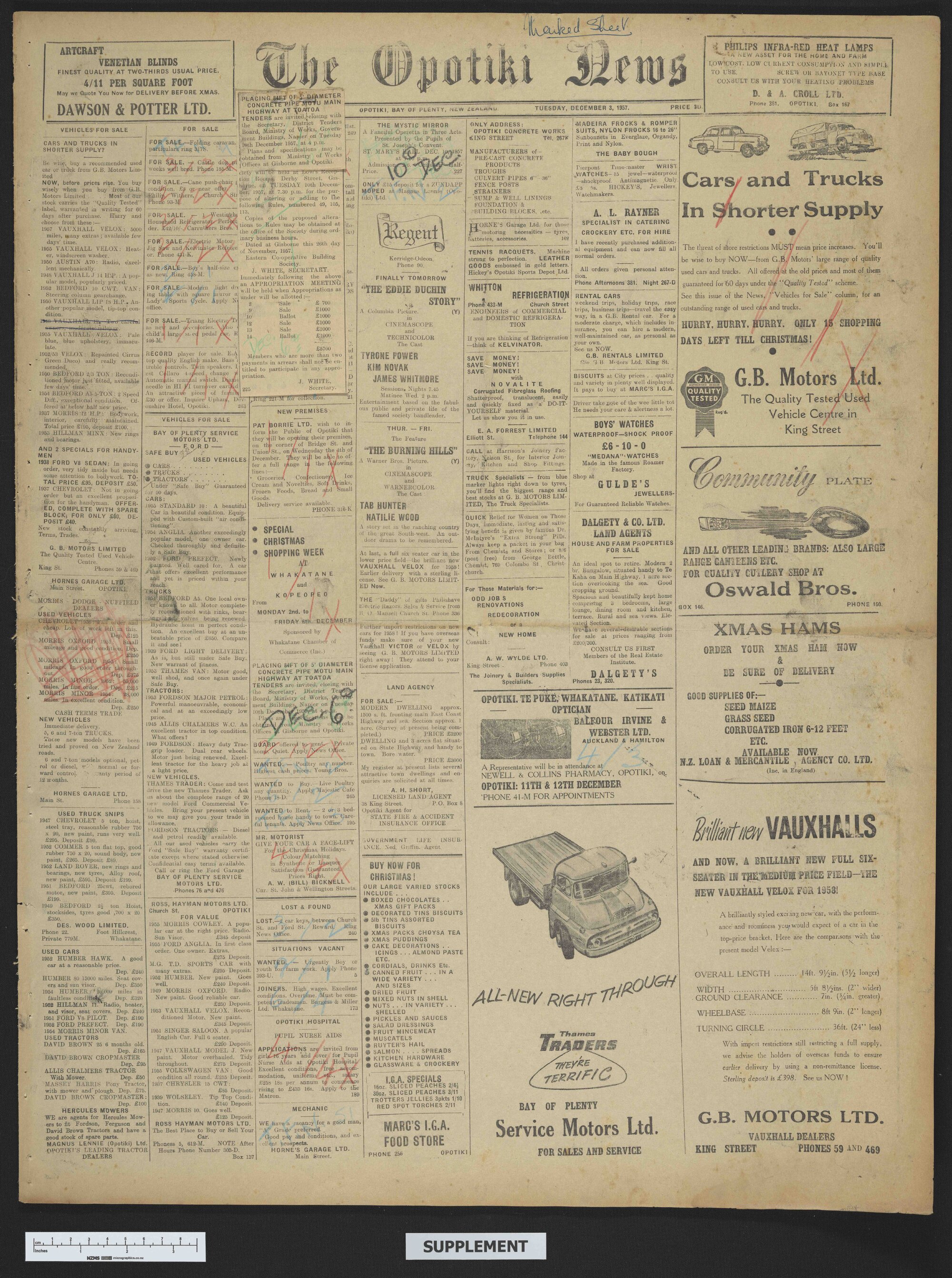 1957-12-03 Opotiki News