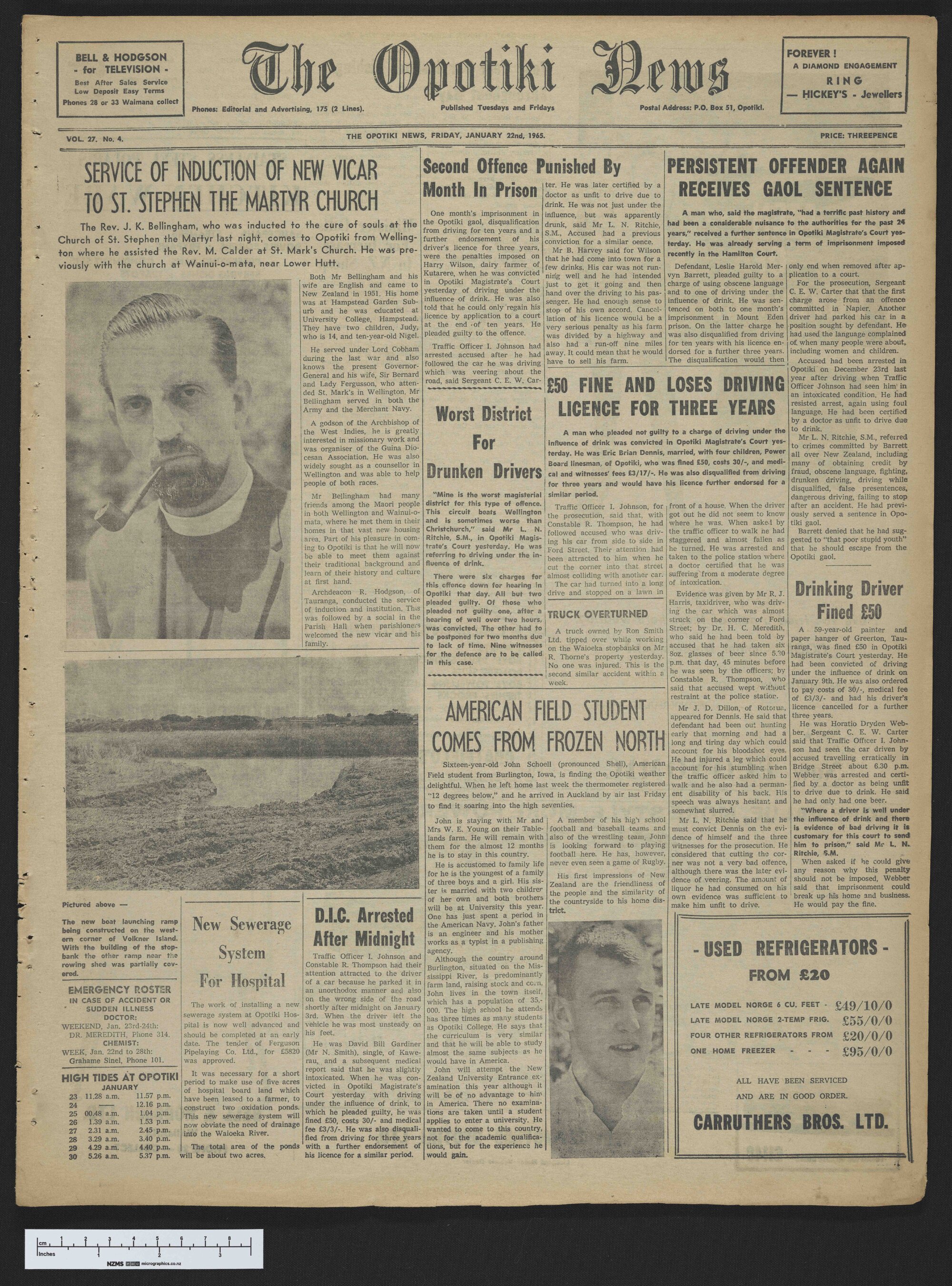 1965-01-22 Opotiki News