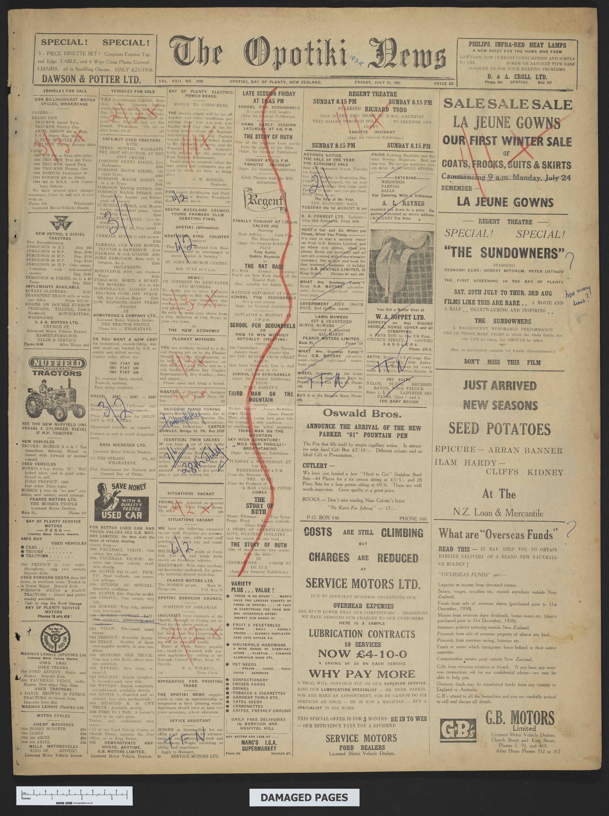 1961-07-21 Opotiki News