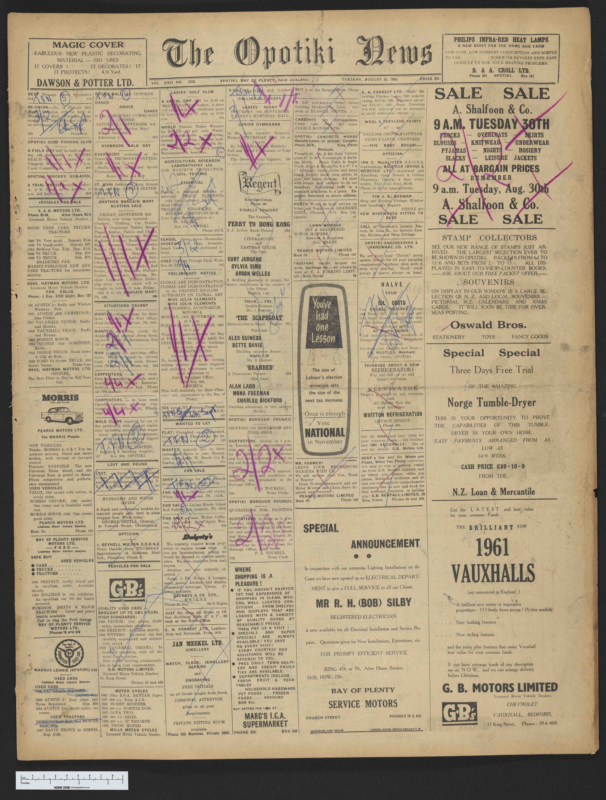 1960-08-30 Opotiki News