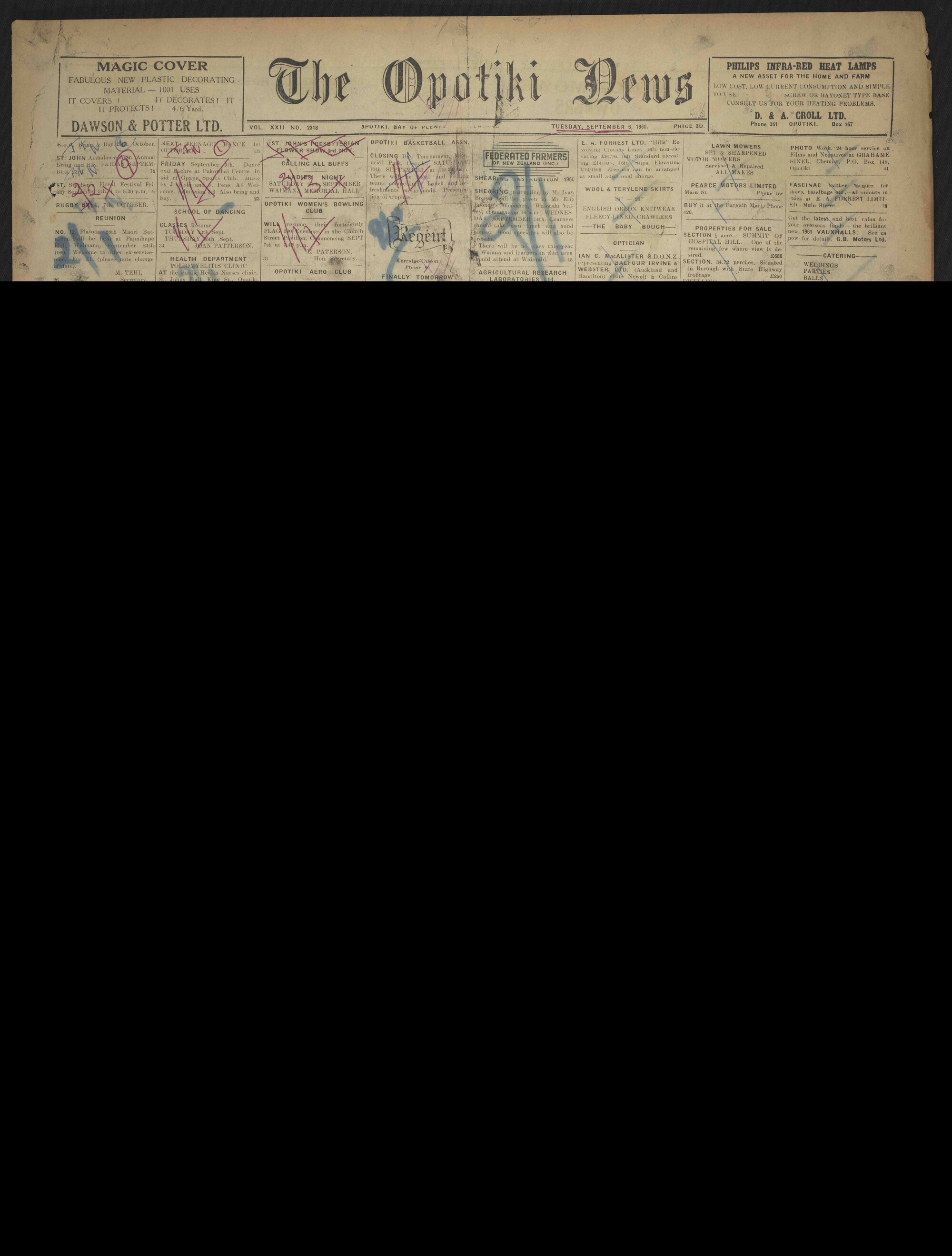 1960-09-06 Opotiki News