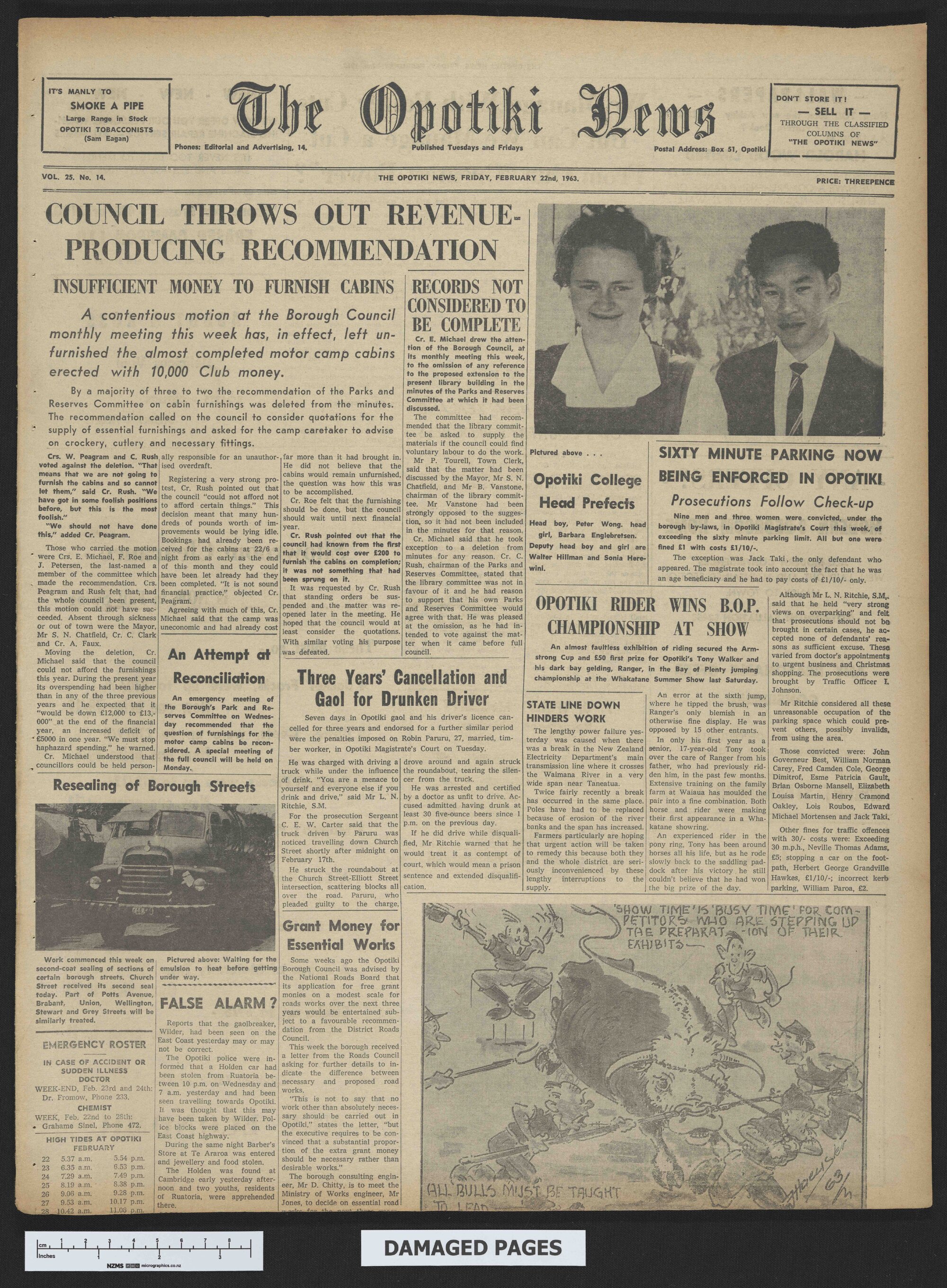 1963-02-22 Opotiki News