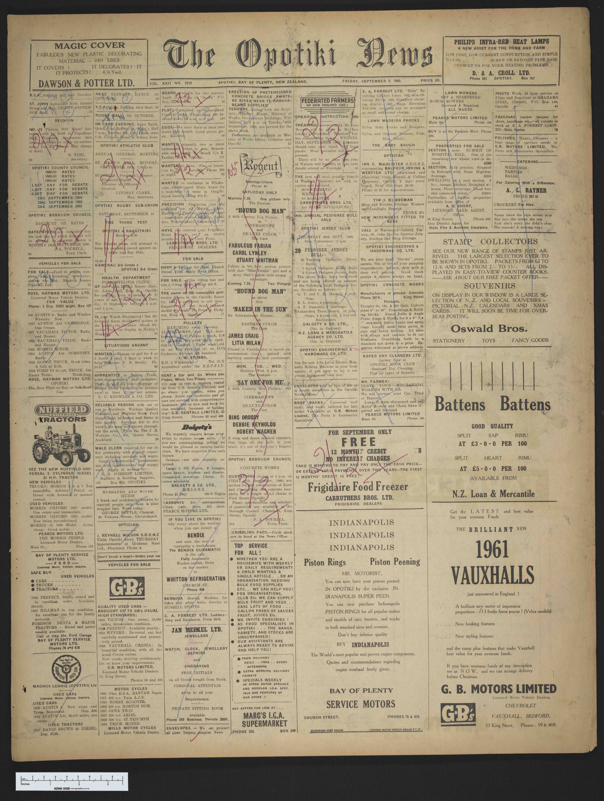 1960-09-09 Opotiki News