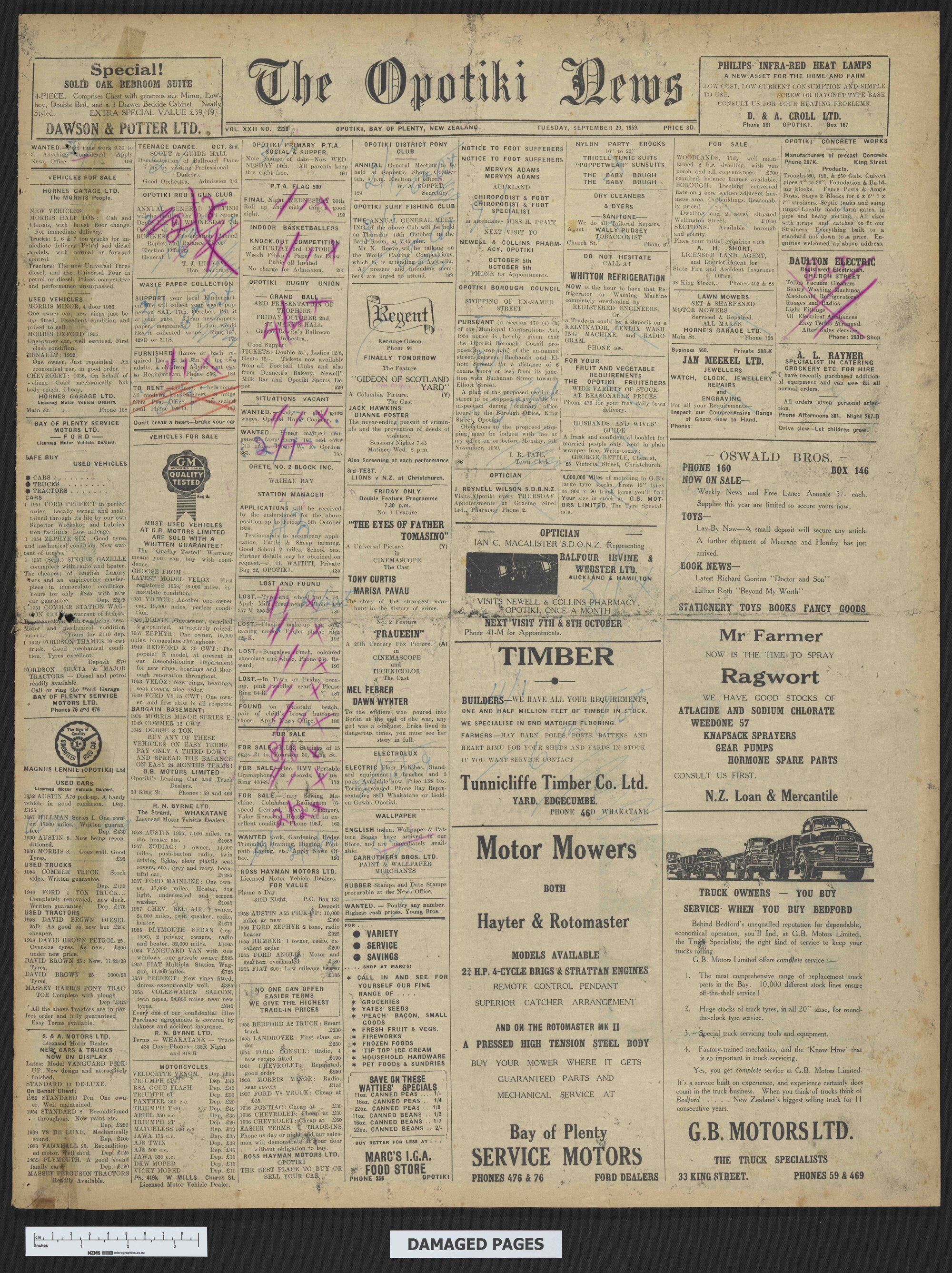 1959-09-29 Opotiki News