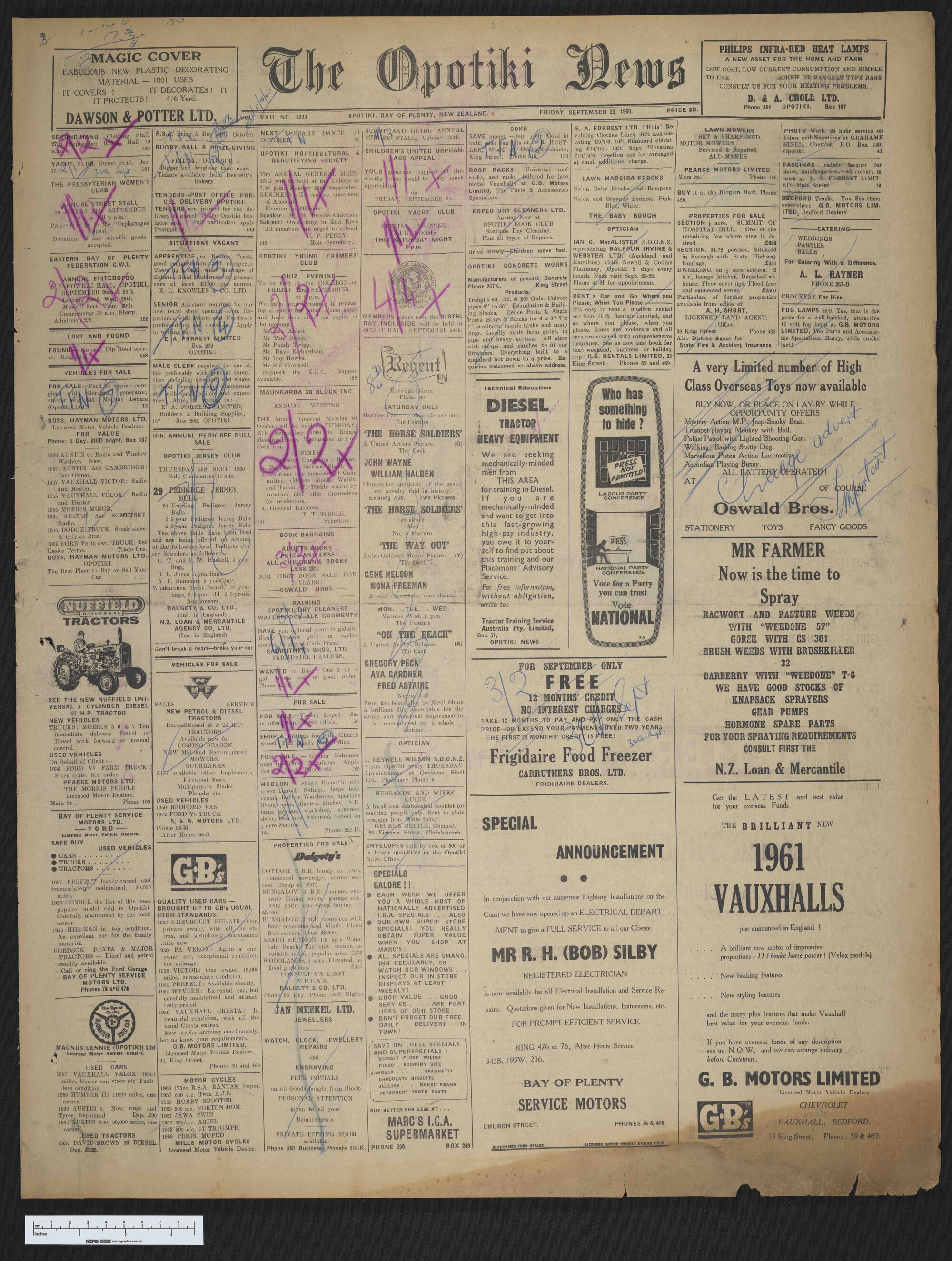 1960-09-23 Opotiki News