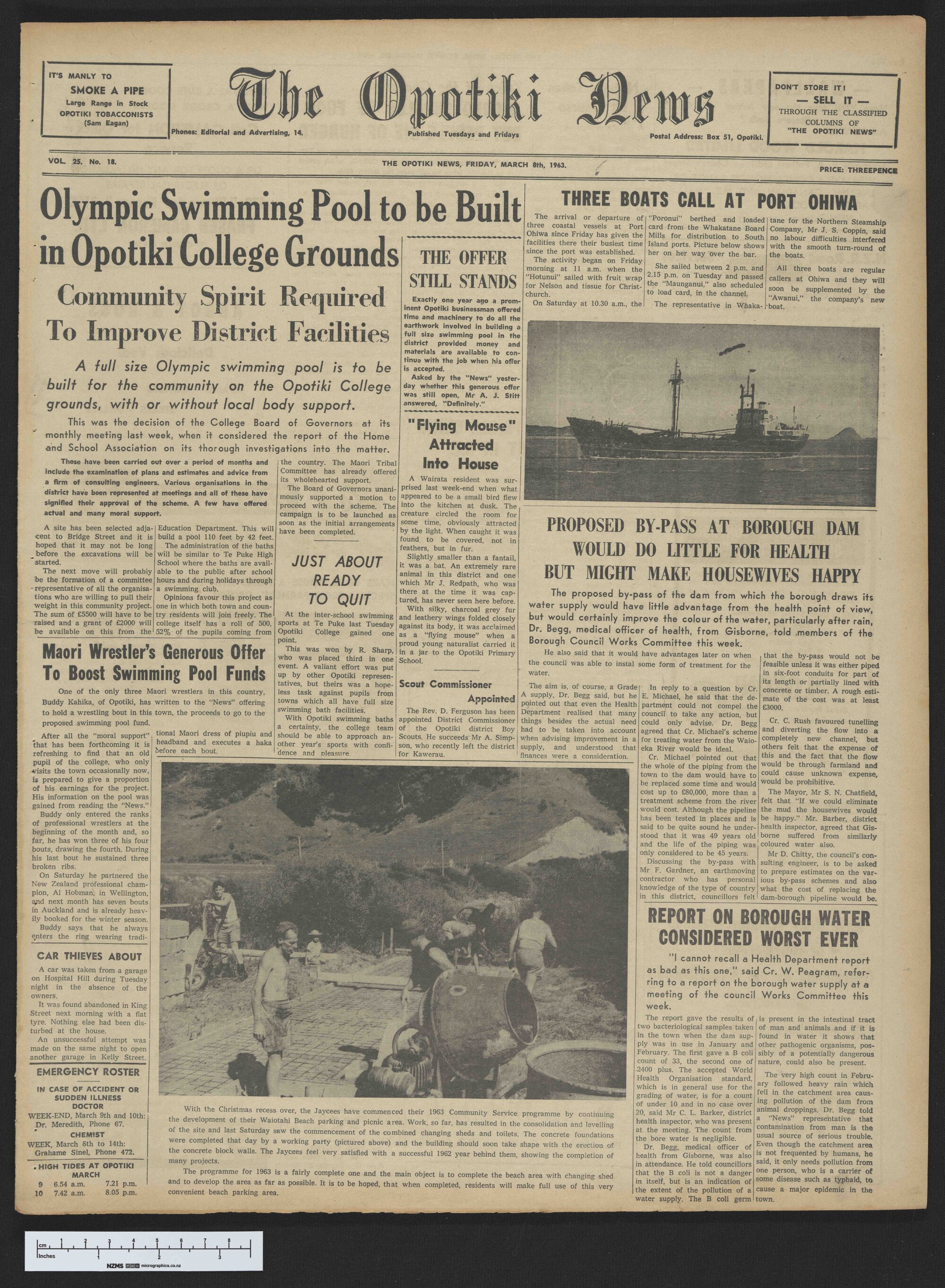 1963-03-08 Opotiki News