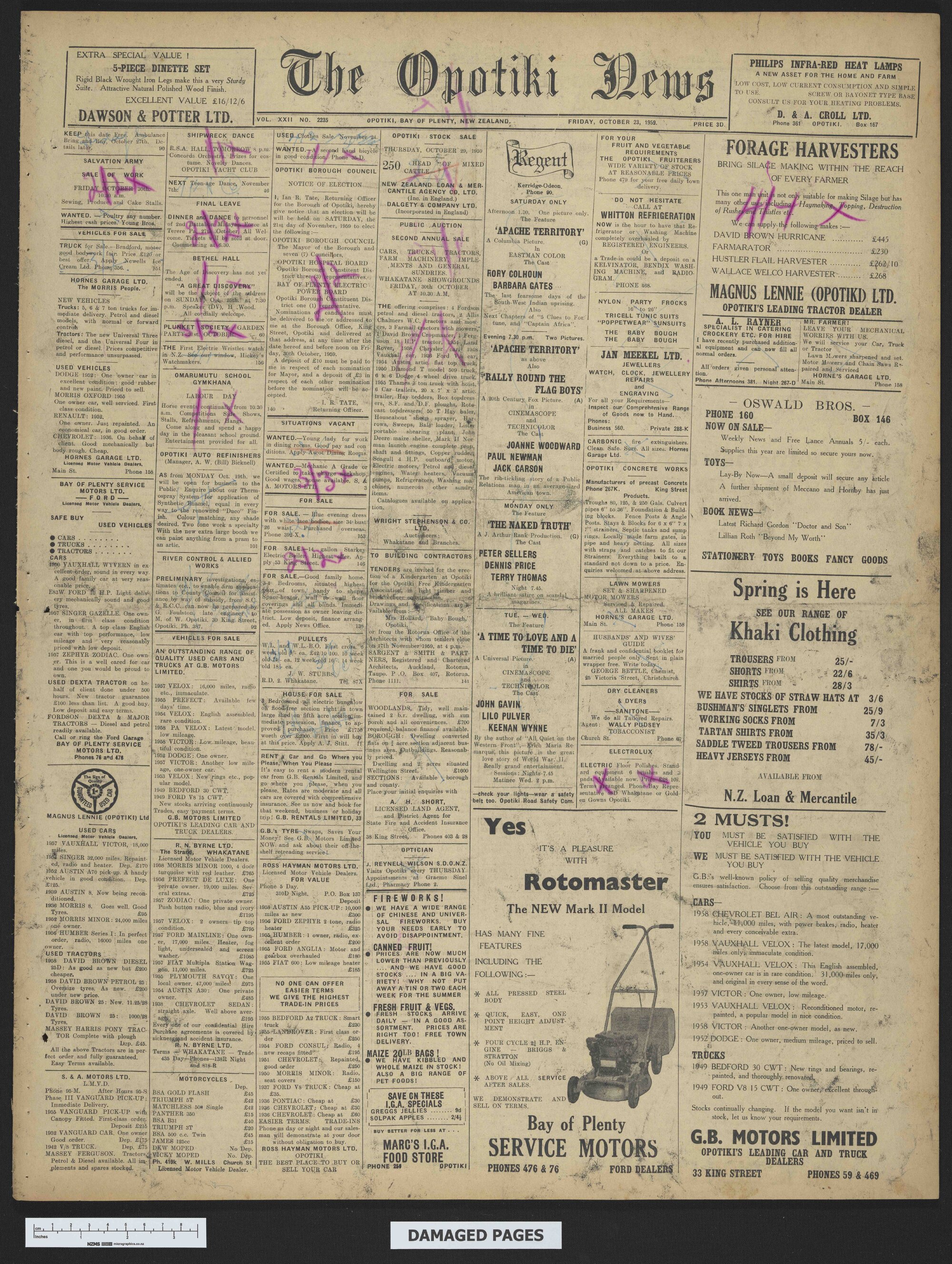 1959-10-23 Opotiki News