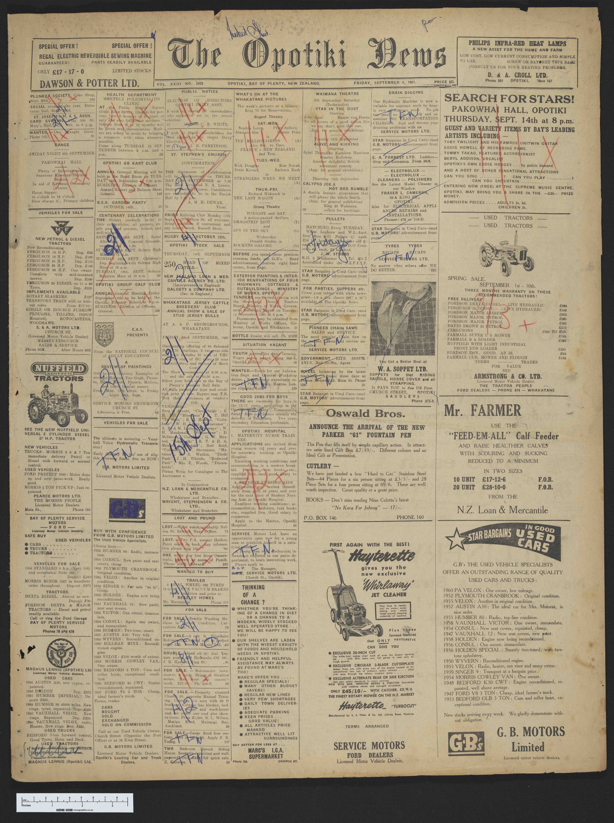 1961-09-08 Opotiki News