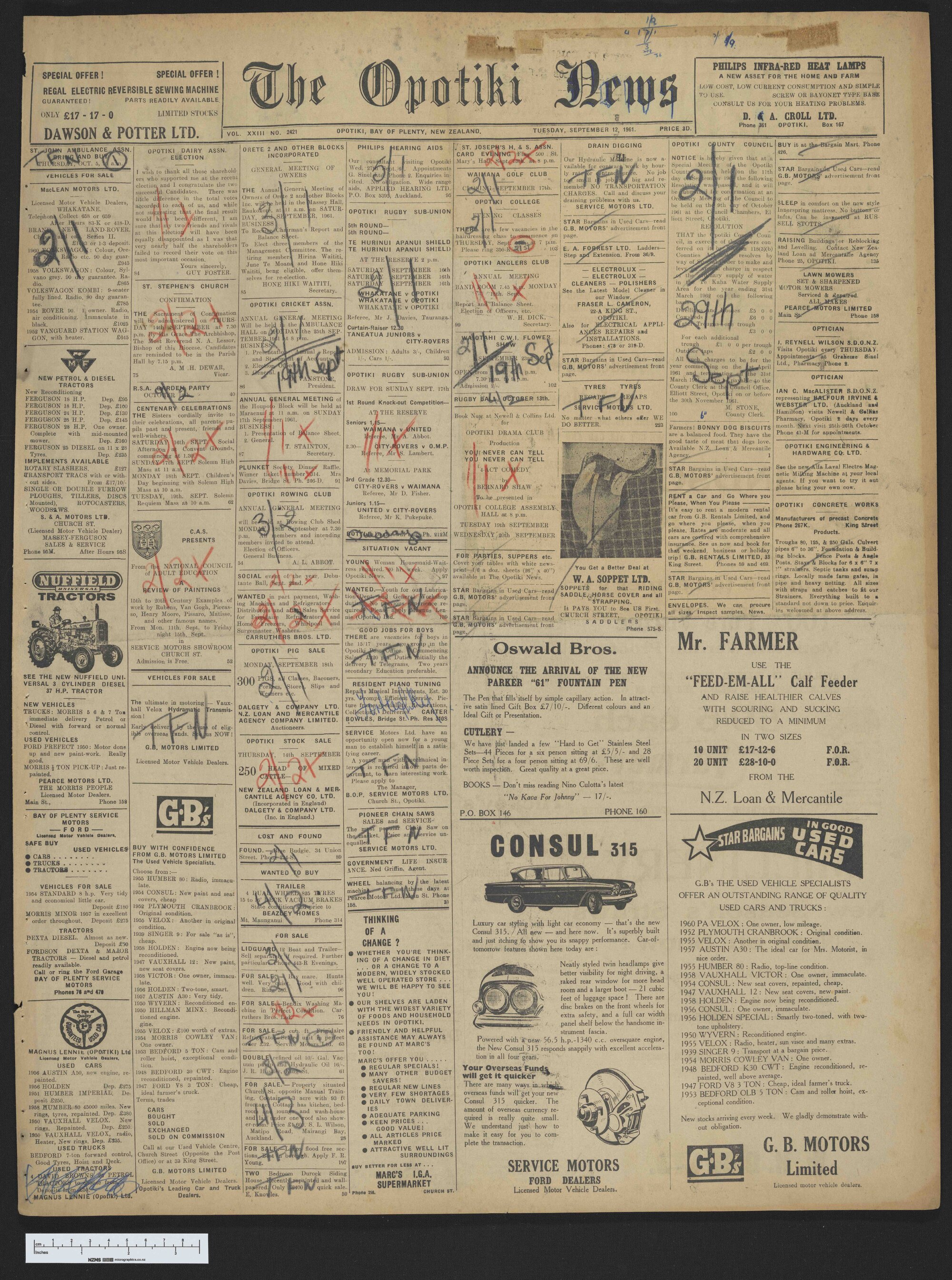 1961-09-12 Opotiki News
