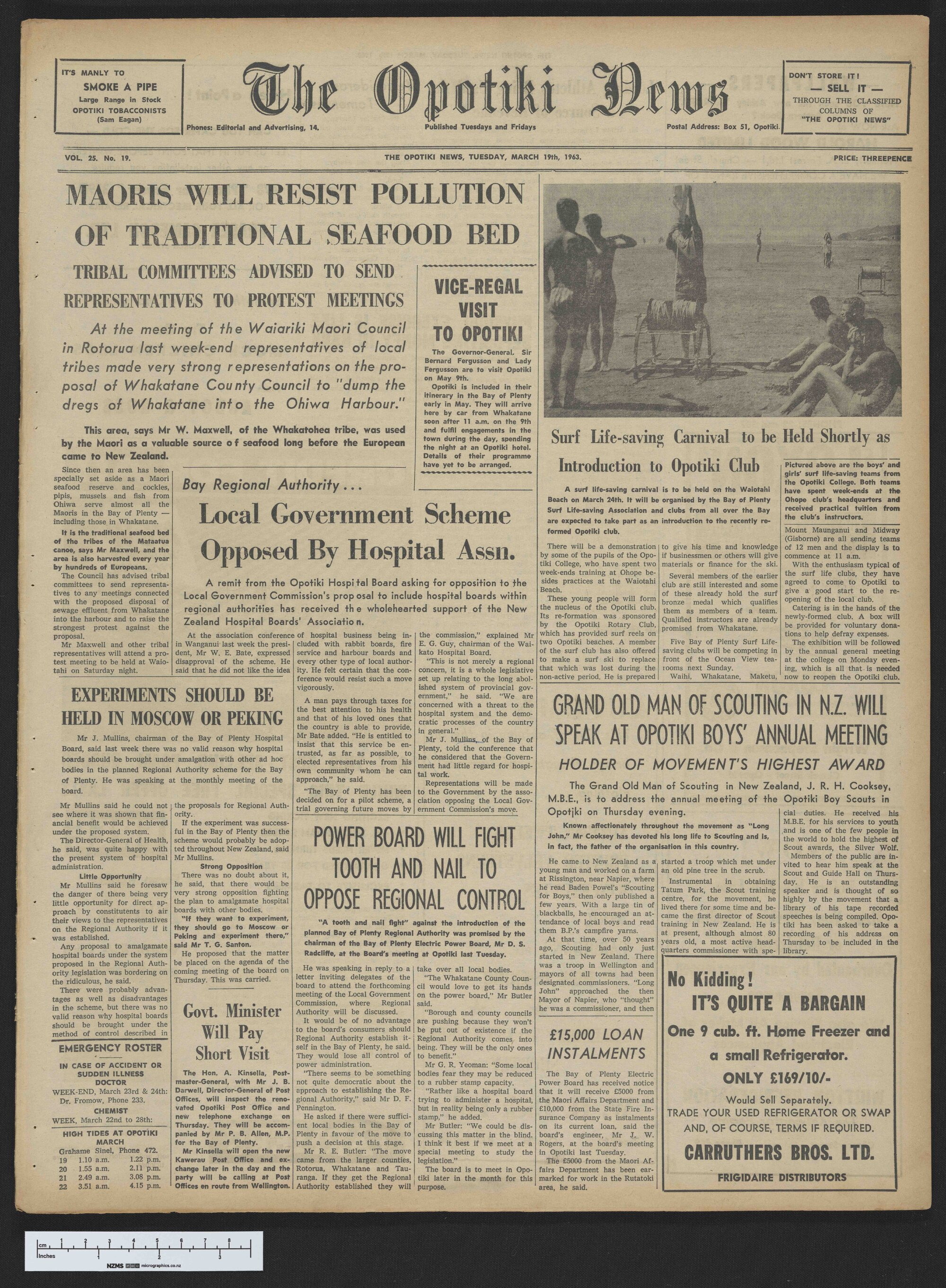1963-03-19 Opotiki News