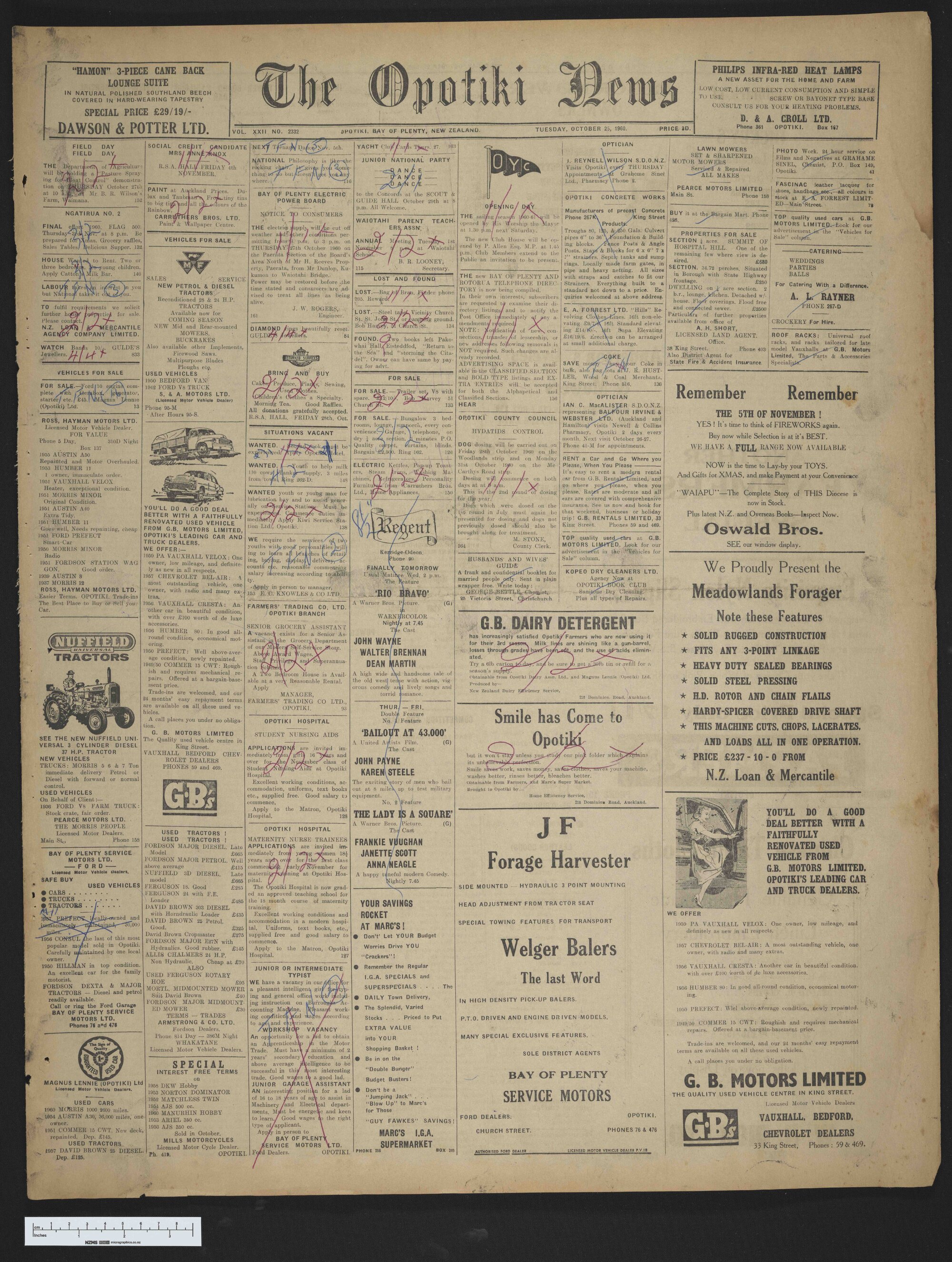 1960-10-25 Opotiki News