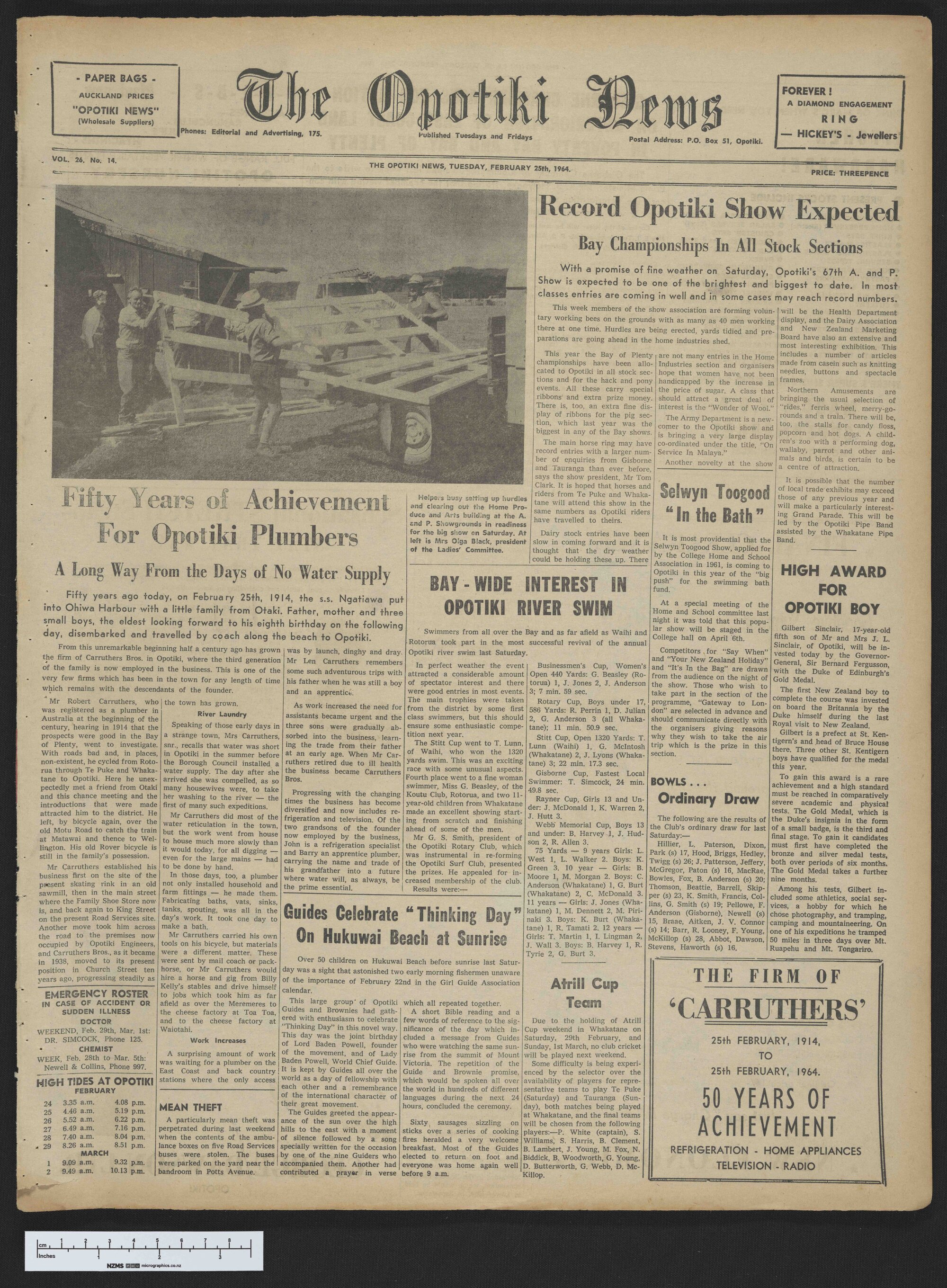 1964-02-25 Opotiki News