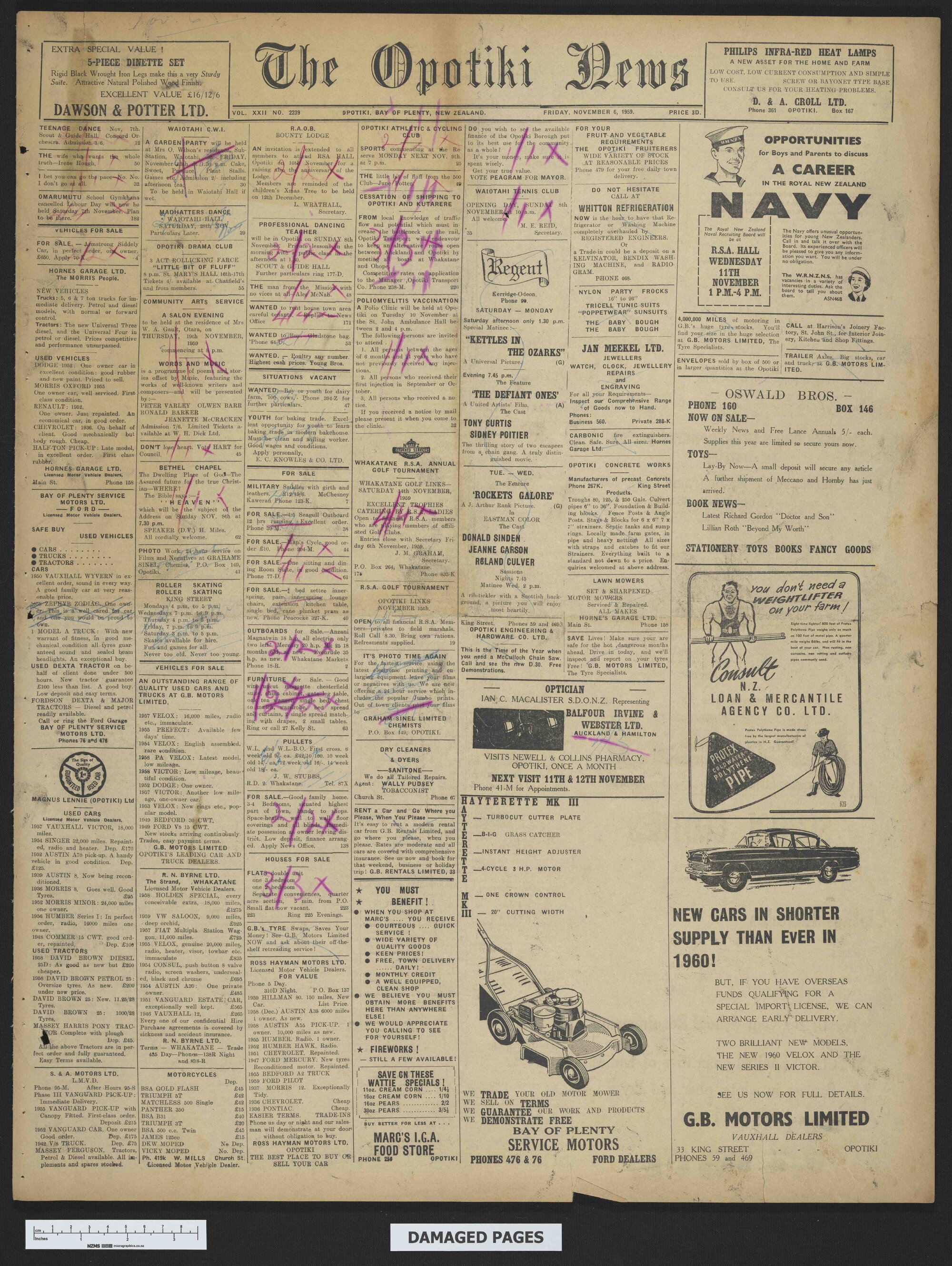 1959-11-06 Opotiki News