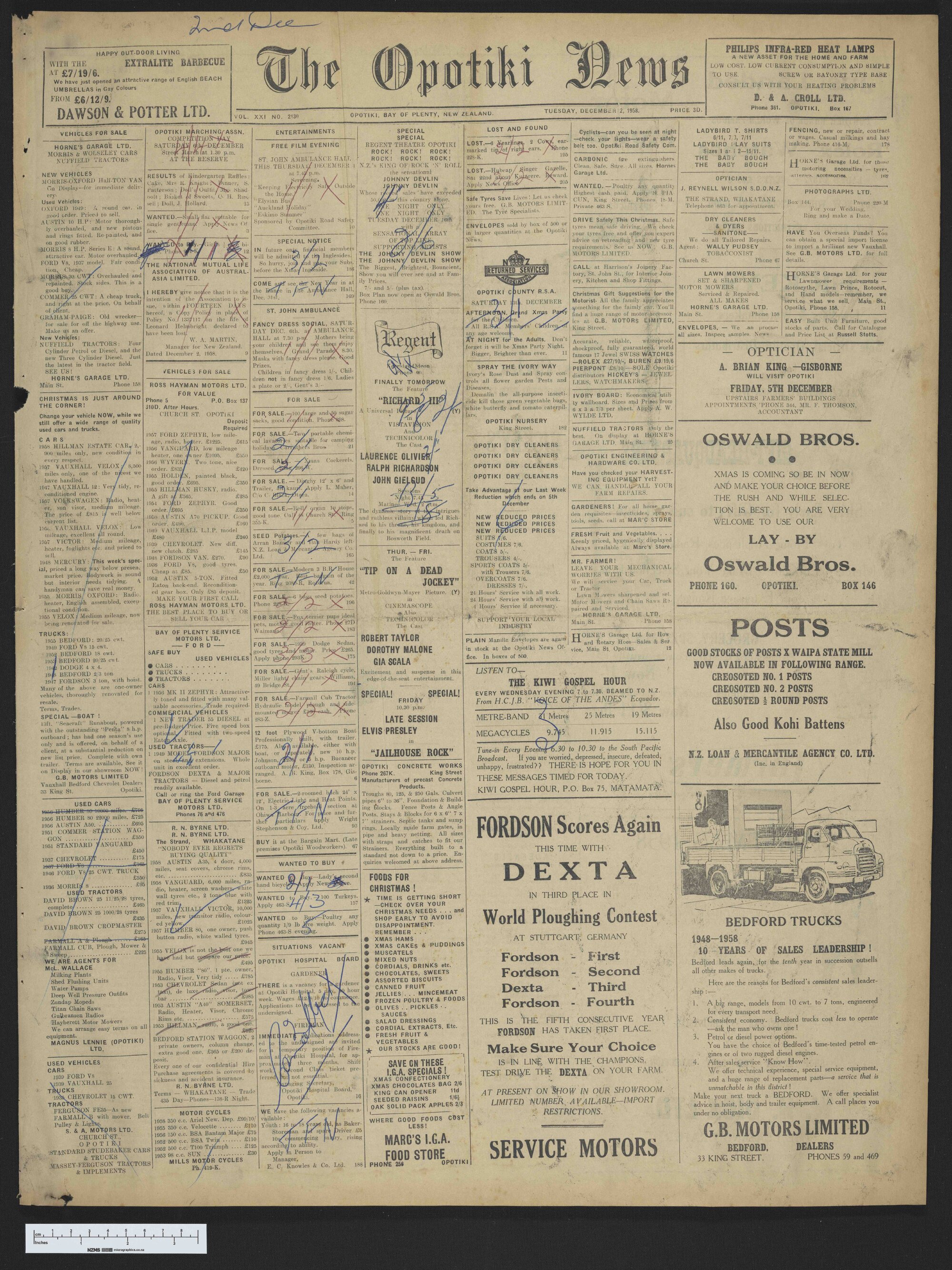 1958-12-02 Opotiki News