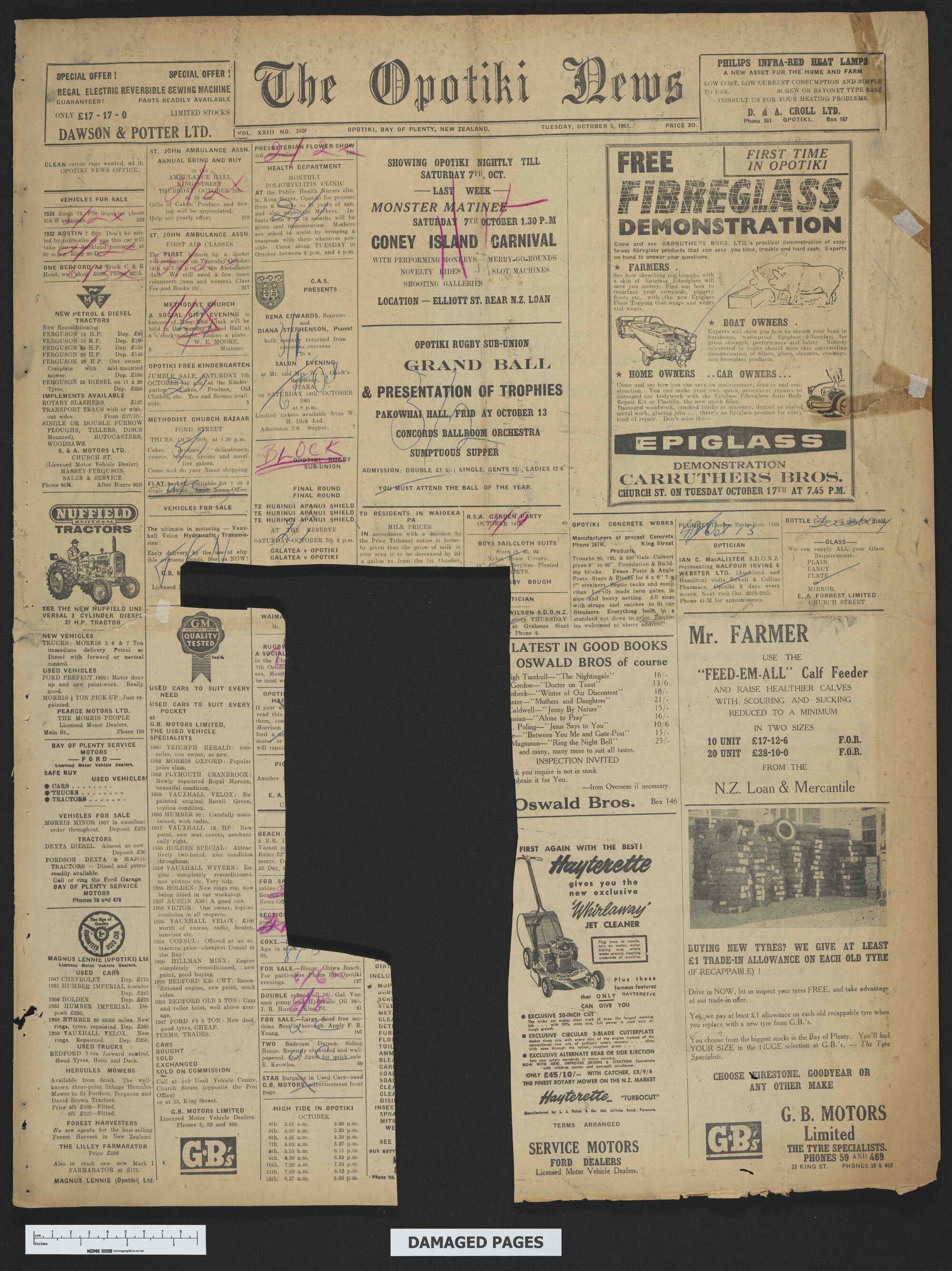 1961-10-03 Opotiki News