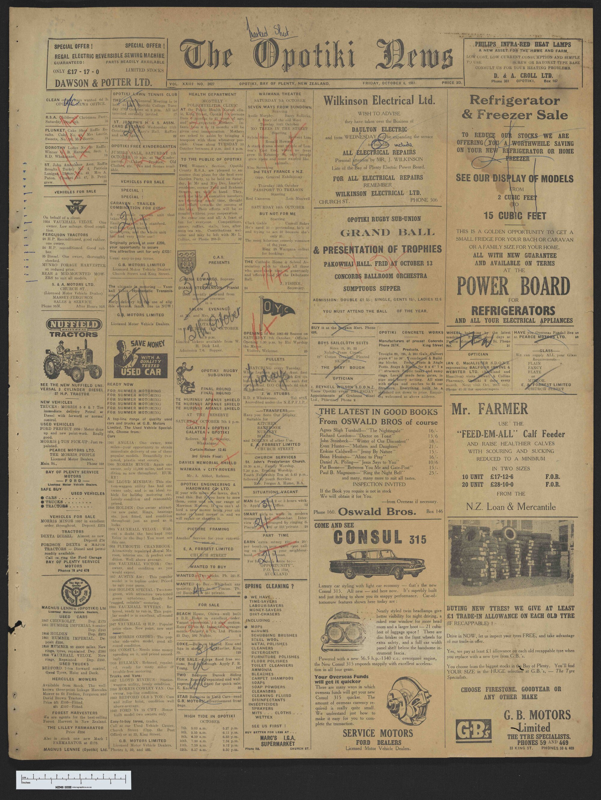 1961-10-06 Opotiki News