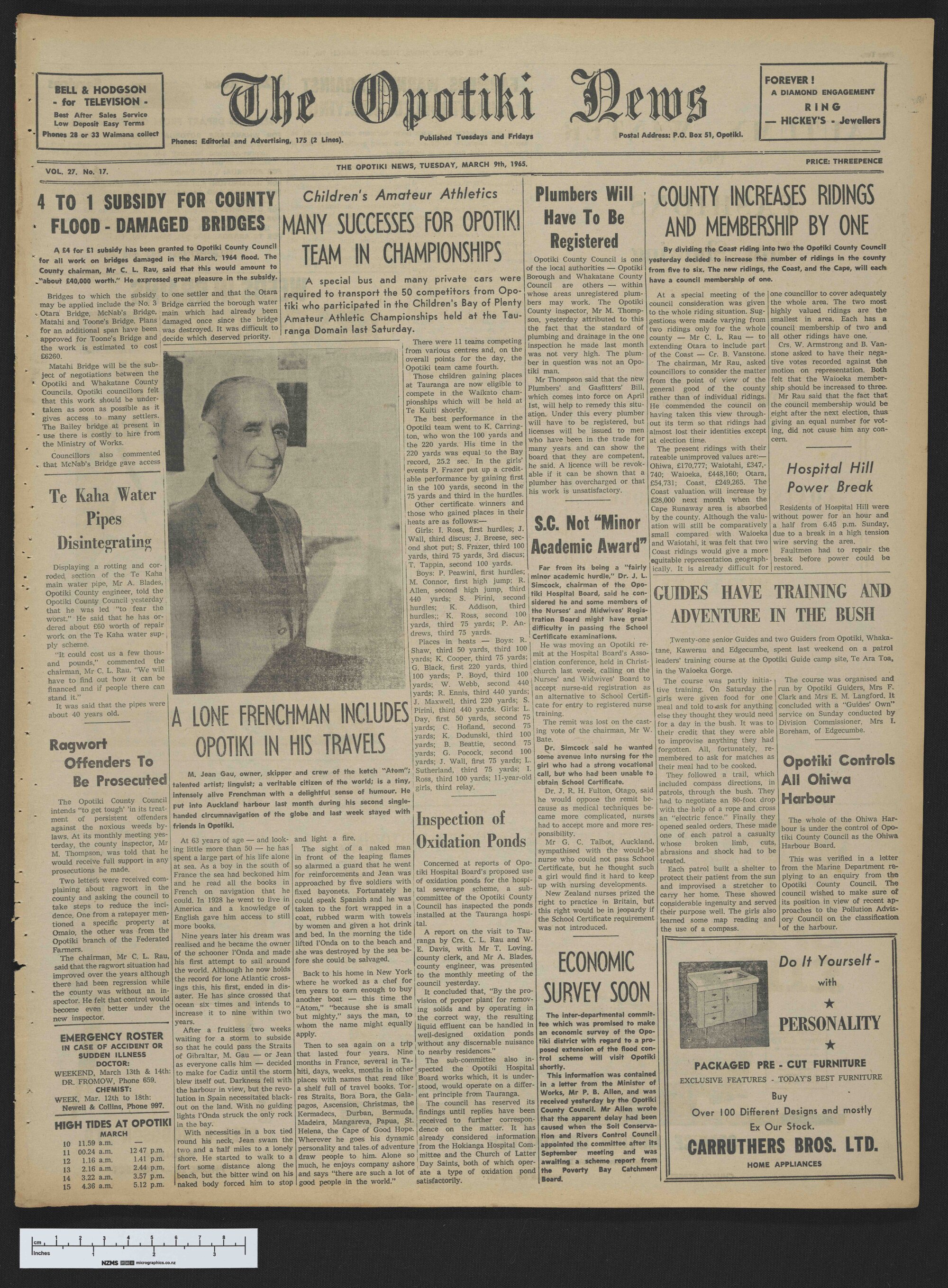 1965-03-09 Opotiki News