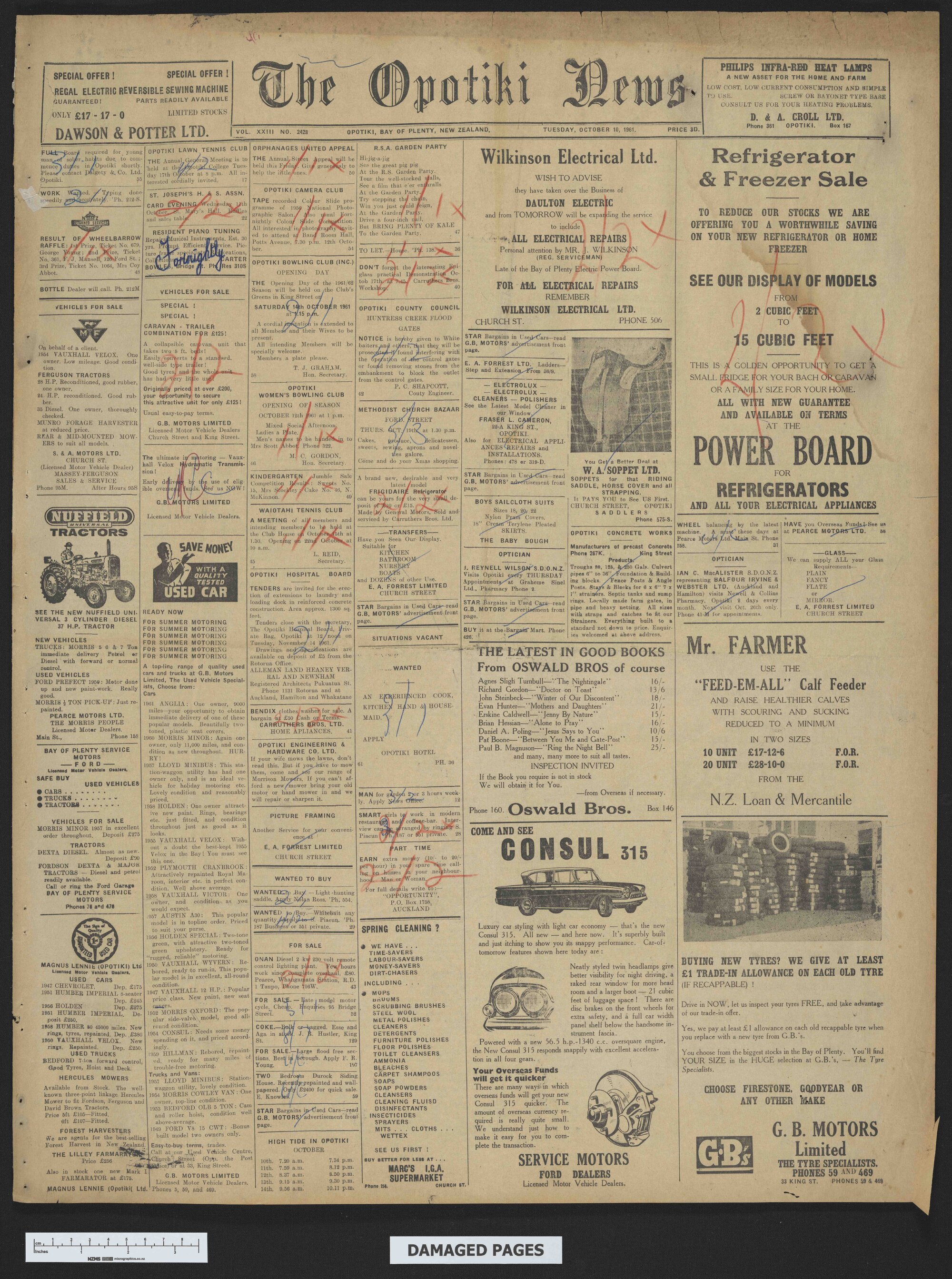1961-10-10 Opotiki News