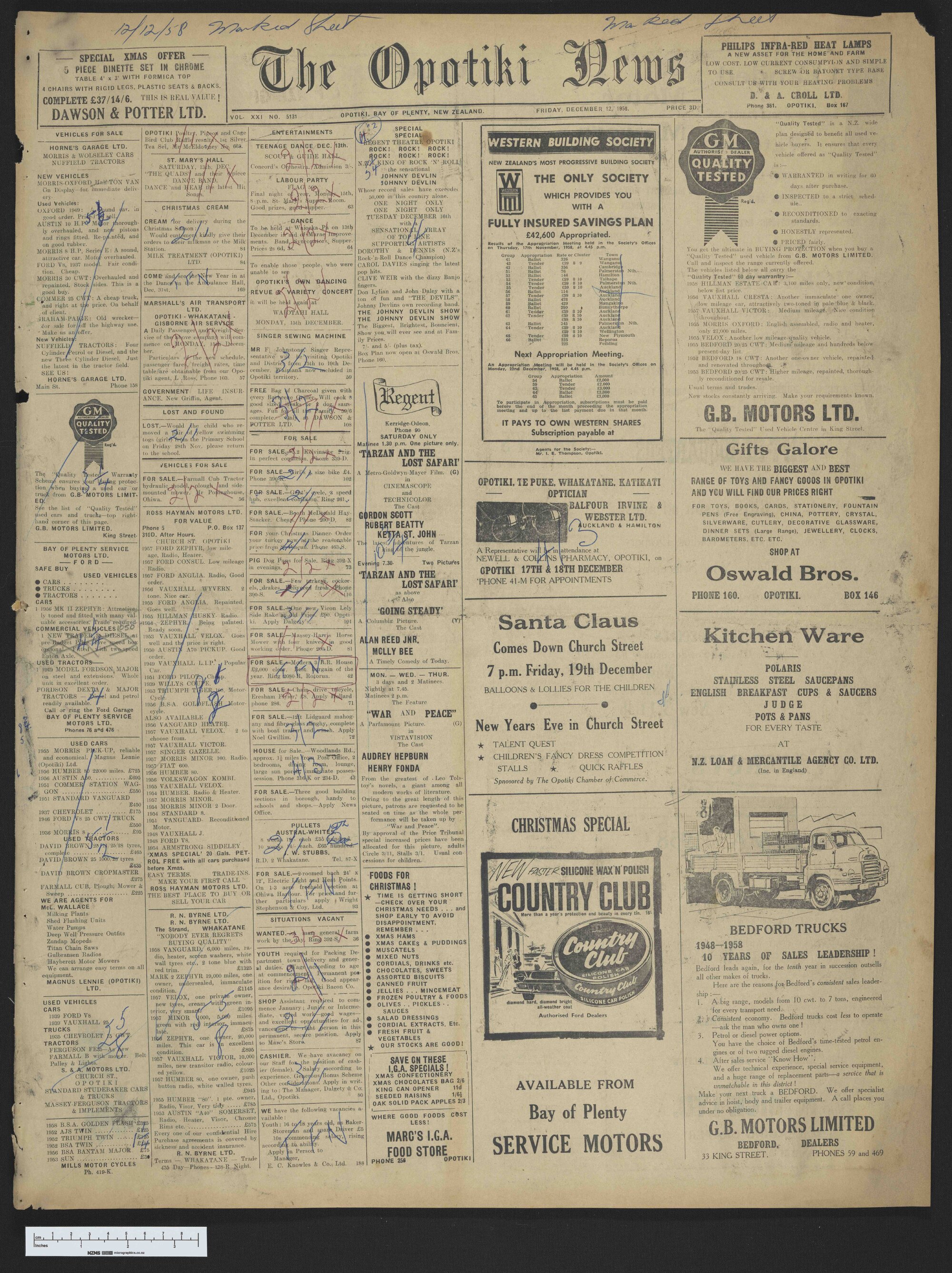1958-12-12 Opotiki News