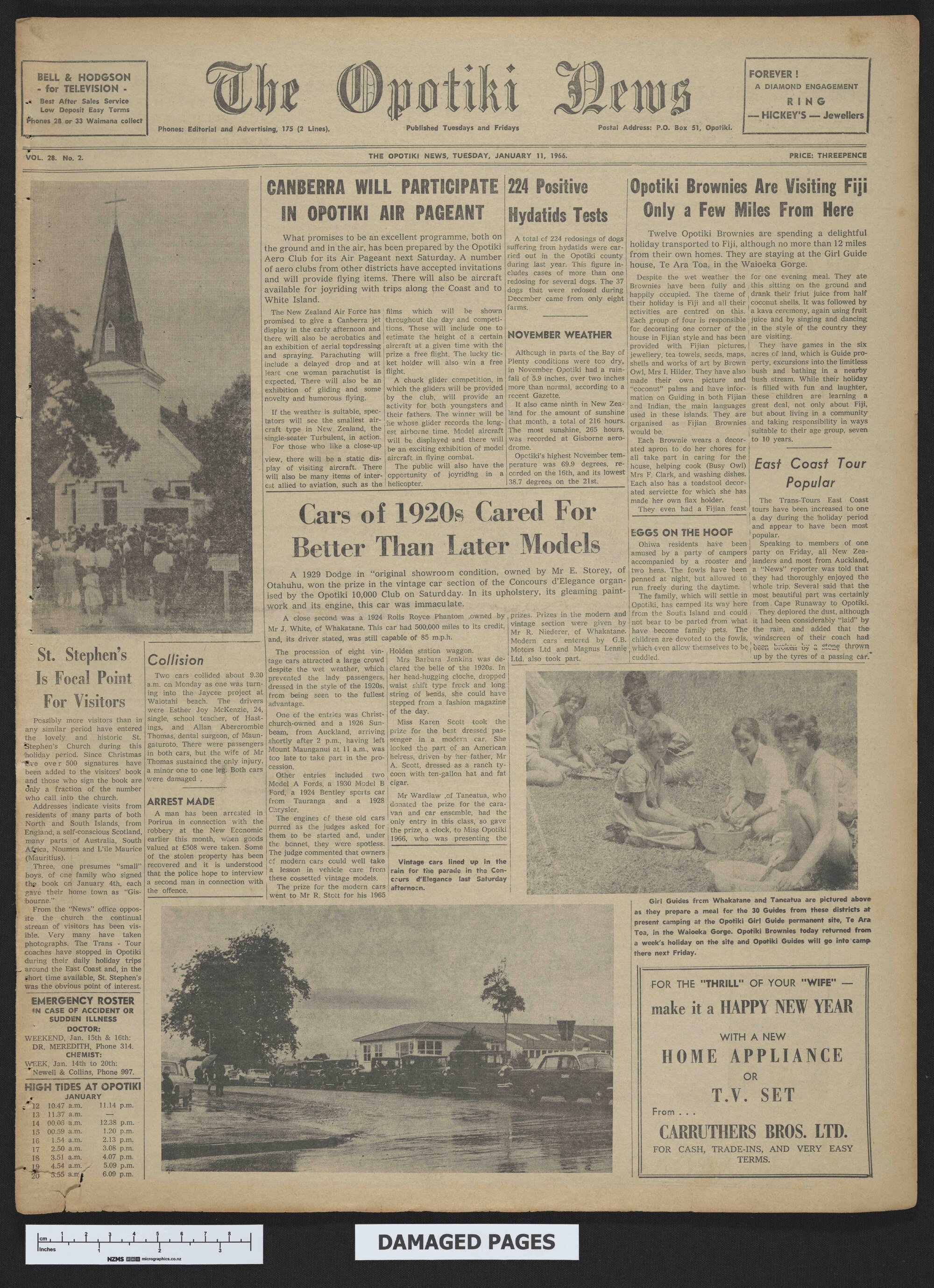 1966-01-11 Opotiki News