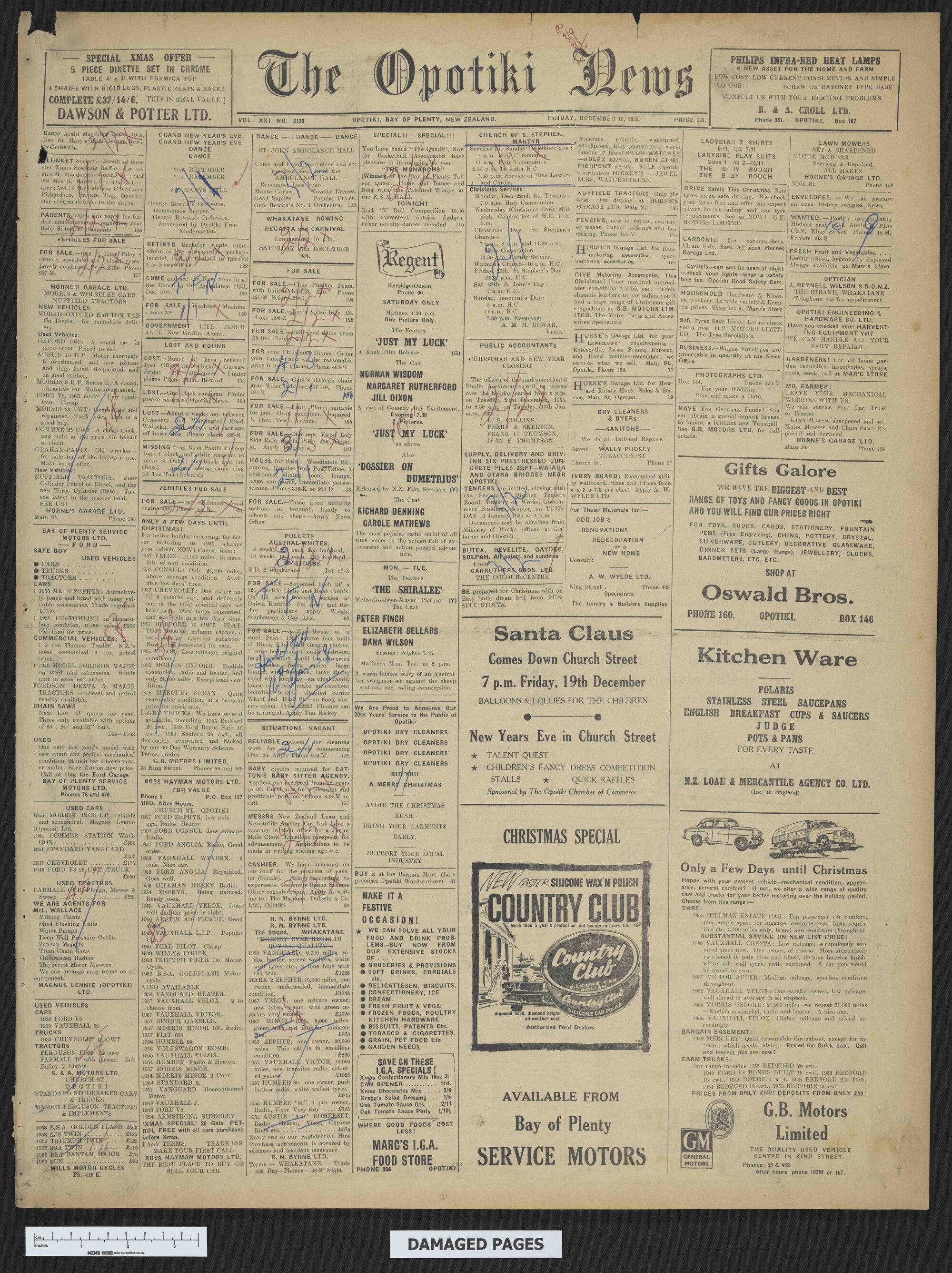 1958-12-19 Opotiki News