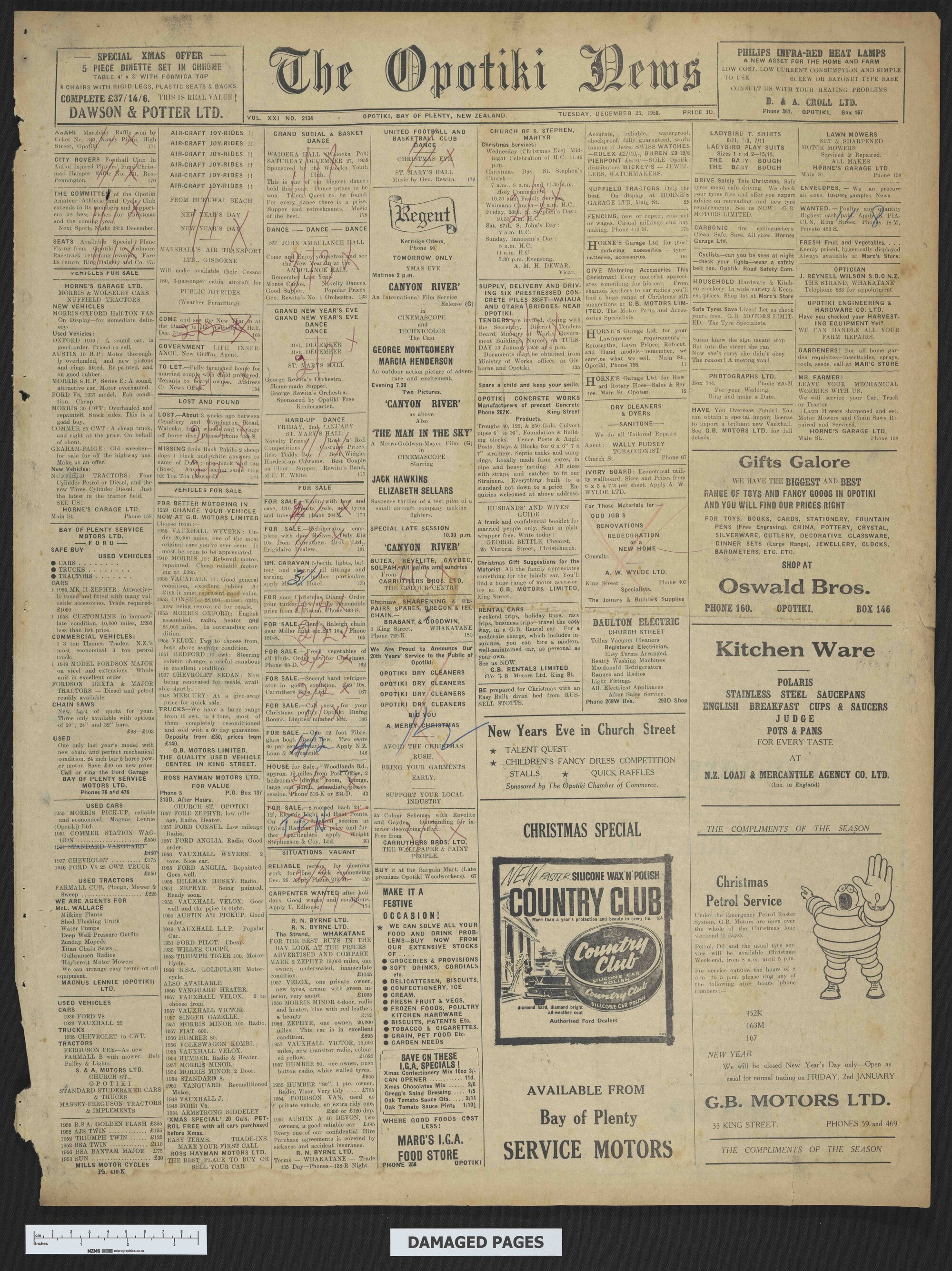 1958-12-23 Opotiki News