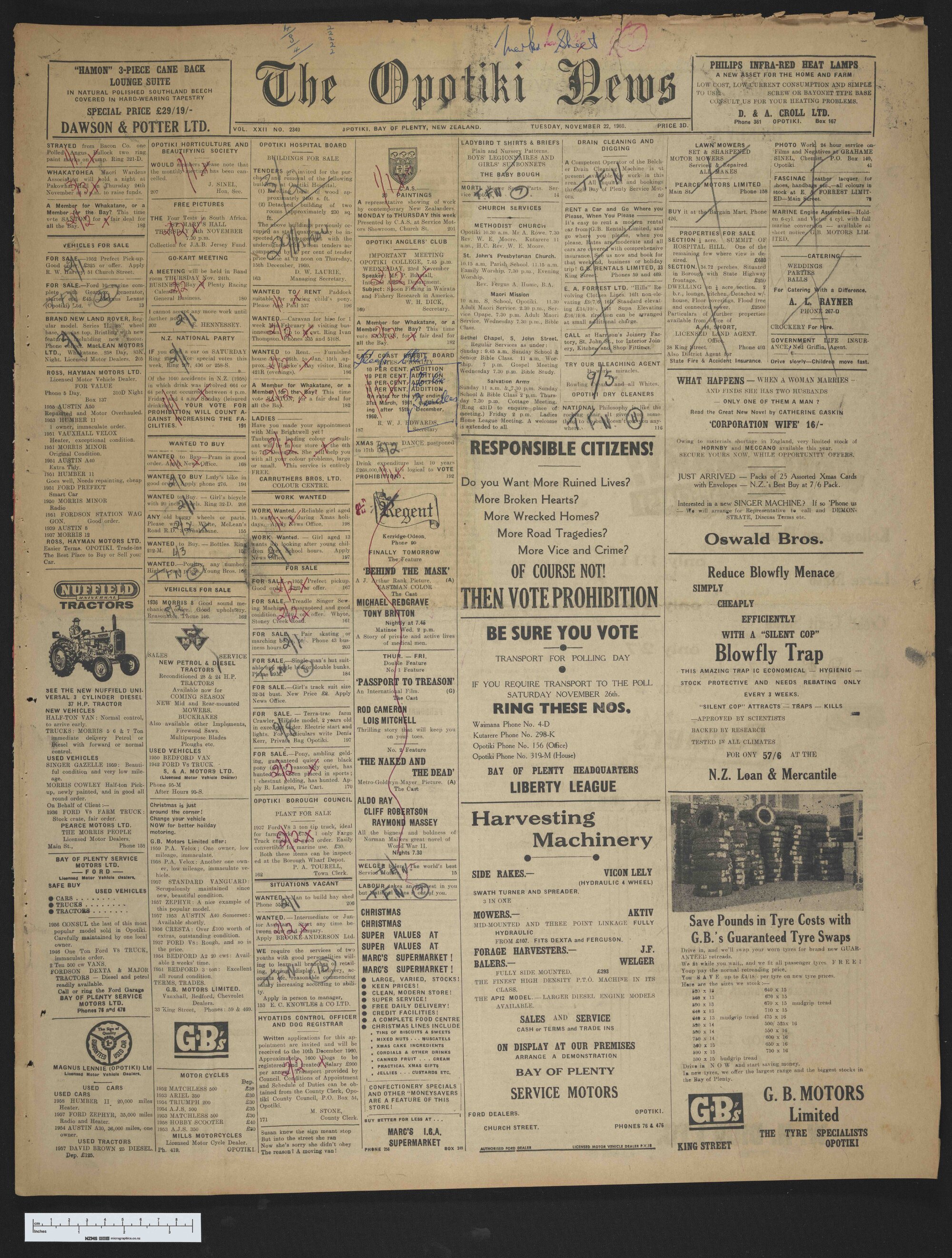 1960-11-22 Opotiki News