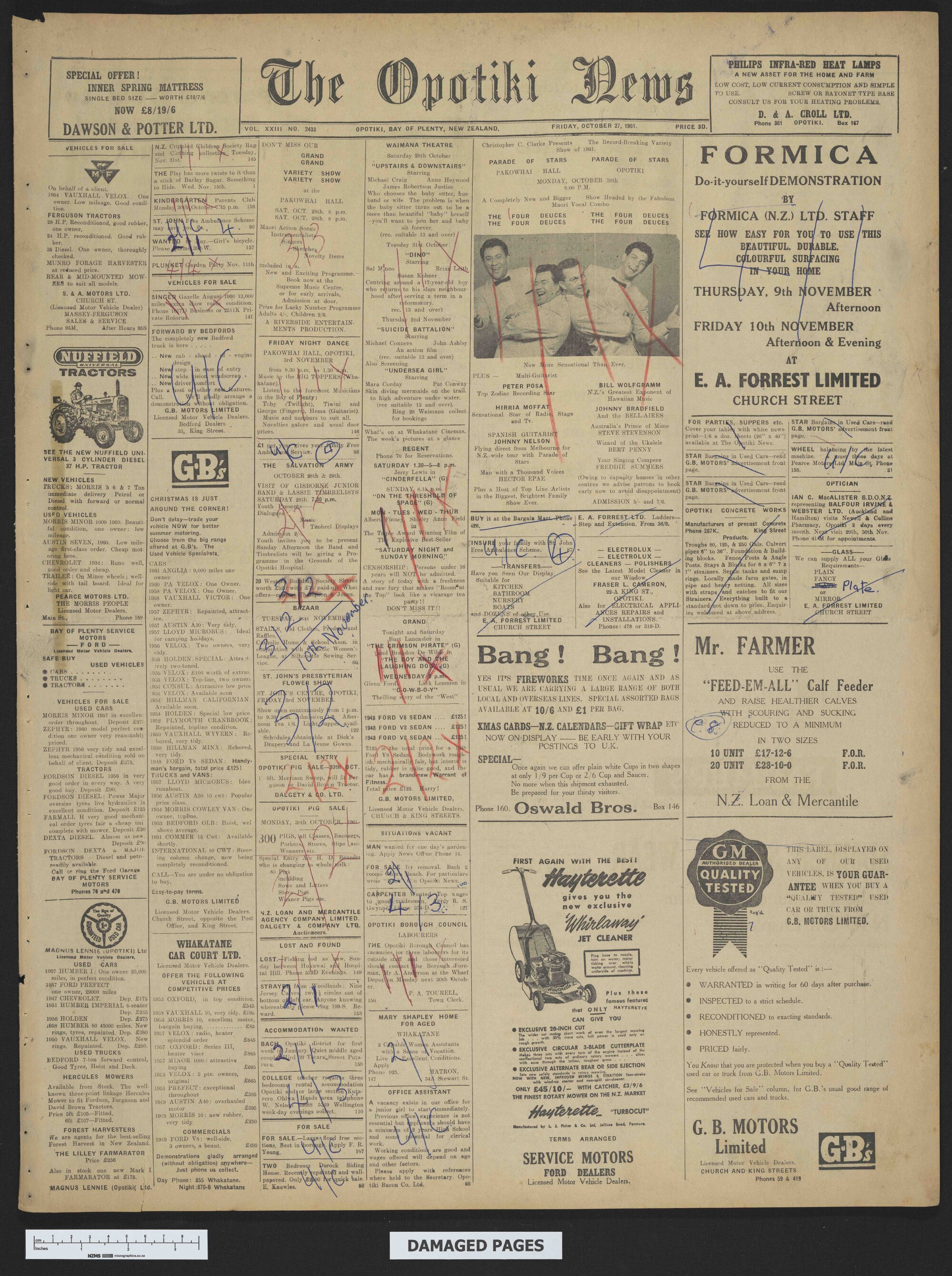 1961-10-27 Opotiki News
